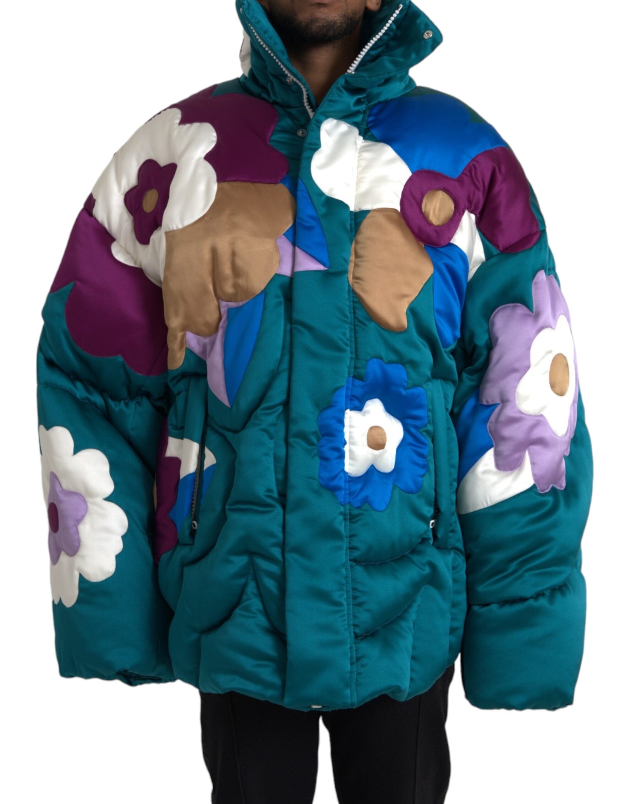 Dolce &amp; Gabbana – Mehrfarbige Windjacke mit Blumenmuster