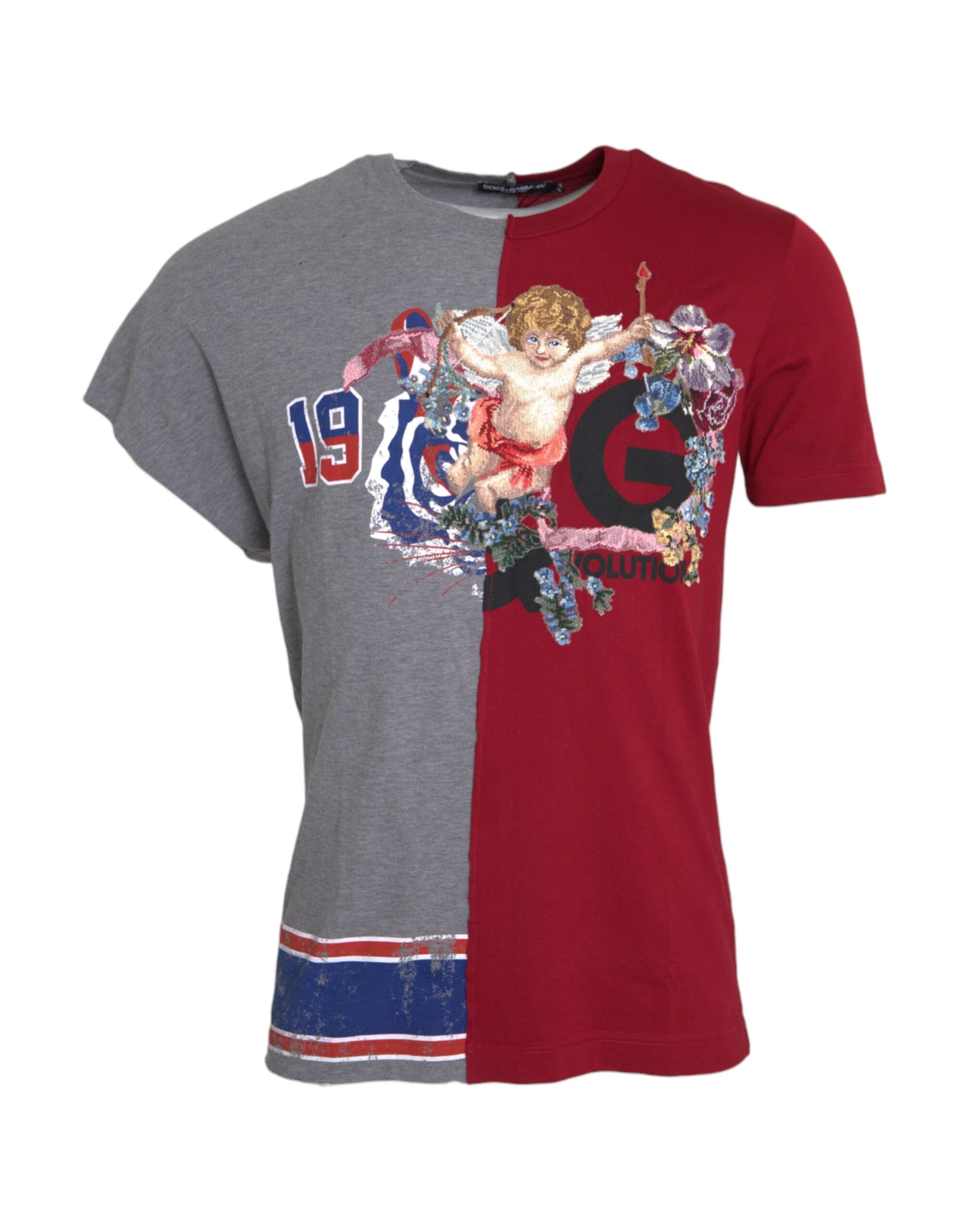 Dolce &amp; Gabbana – Kurzärmliges T-Shirt mit mehrfarbiger Grafik