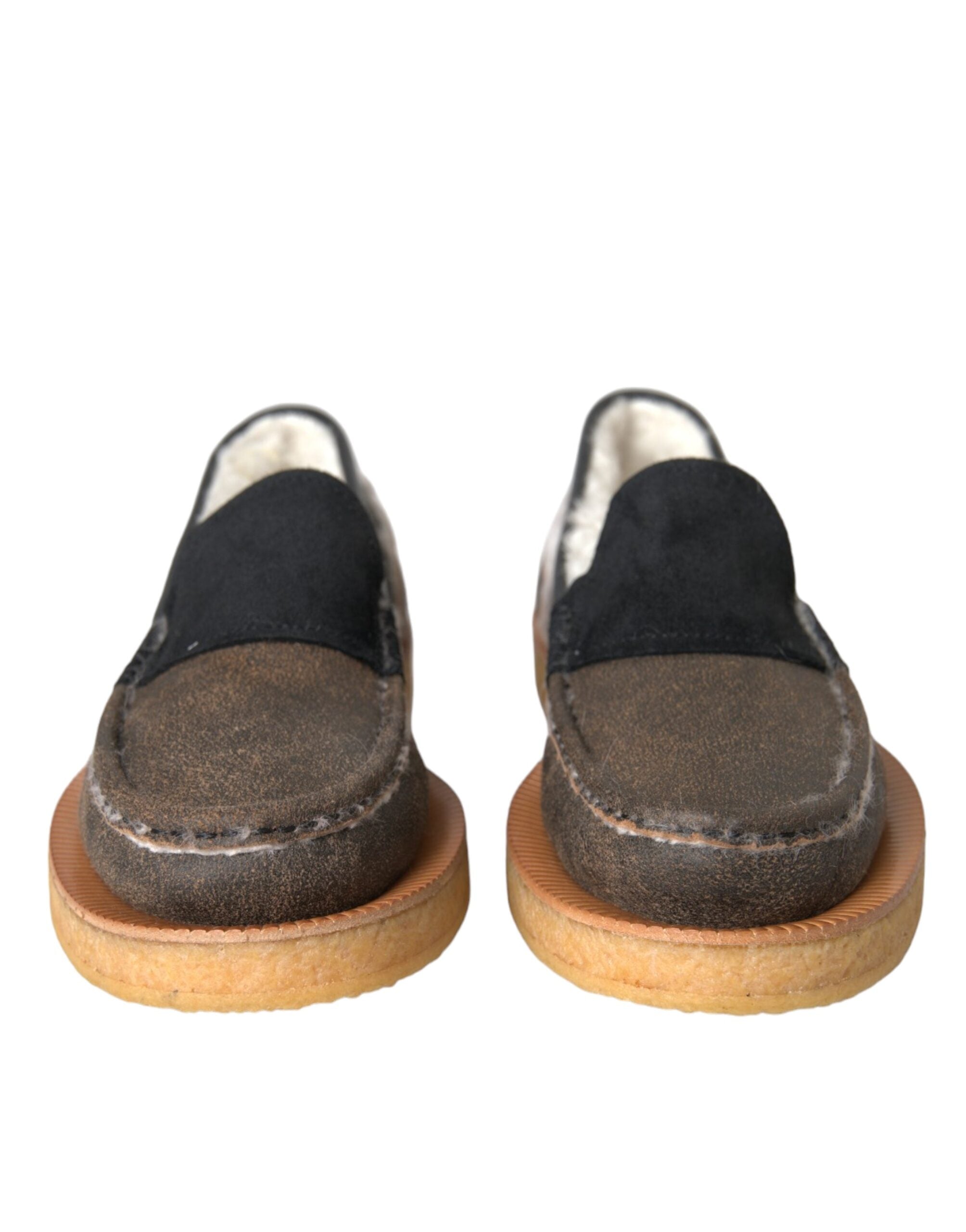 Dolce &amp; Gabbana Loafer aus Leder in Braun und Schwarz für Herren