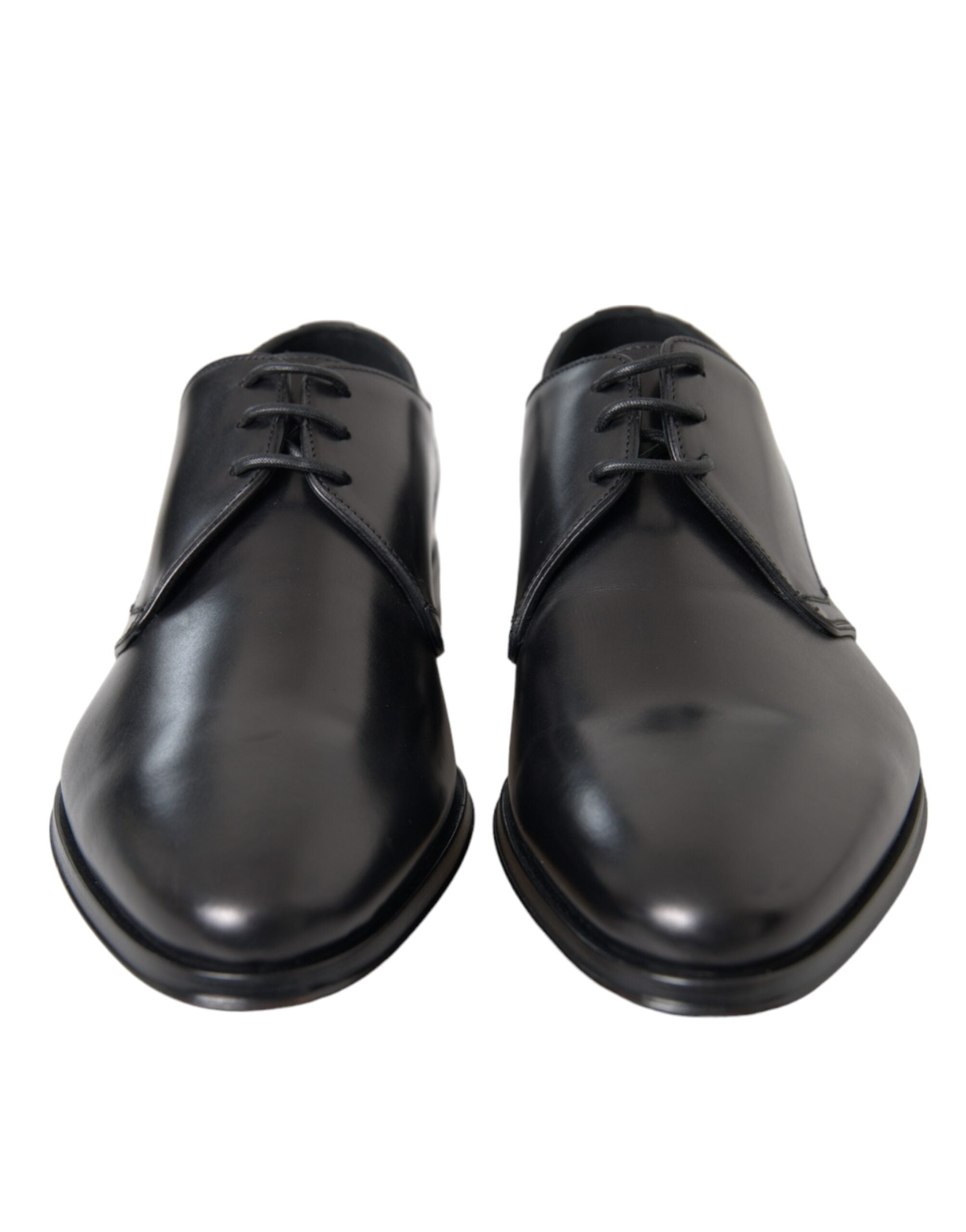 Dolce &amp; Gabbana – Derby-Schuhe aus schwarzem Leder für formelle Anlässe