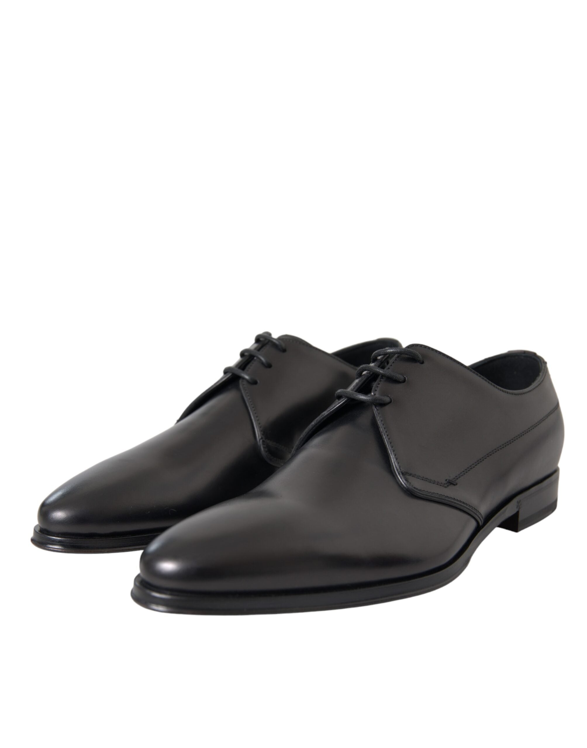 Pantofi sport Dolce &amp; Gabbana Derby din piele neagră pentru bărbați