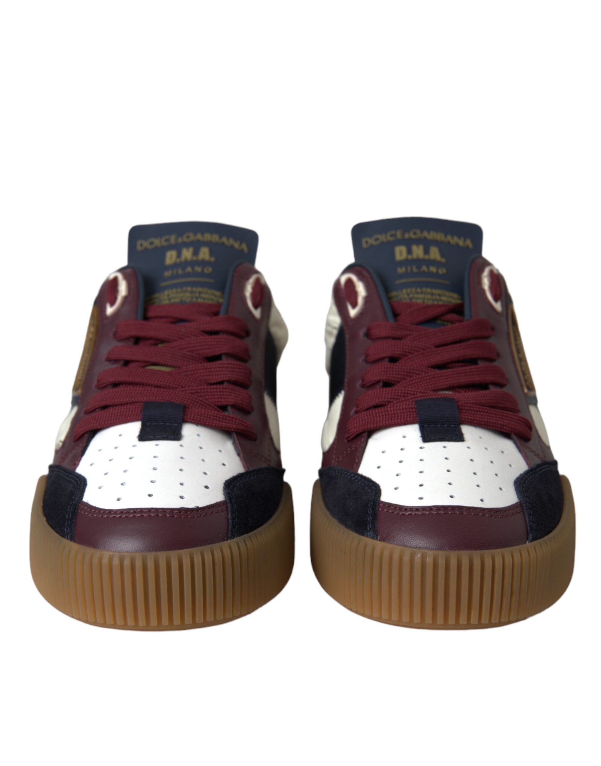 Dolce &amp; Gabbana Mehrfarbige Miami Low Top Sneakers aus Leder
