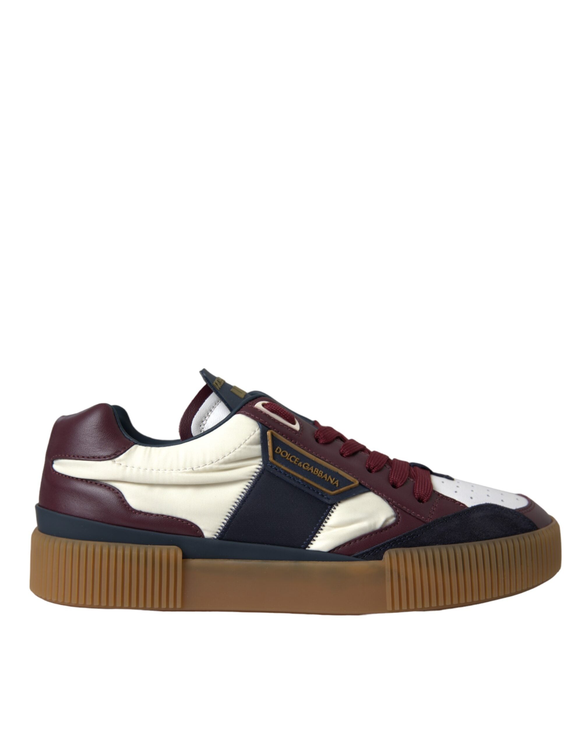 Dolce &amp; Gabbana Mehrfarbige Miami Low Top Sneakers aus Leder
