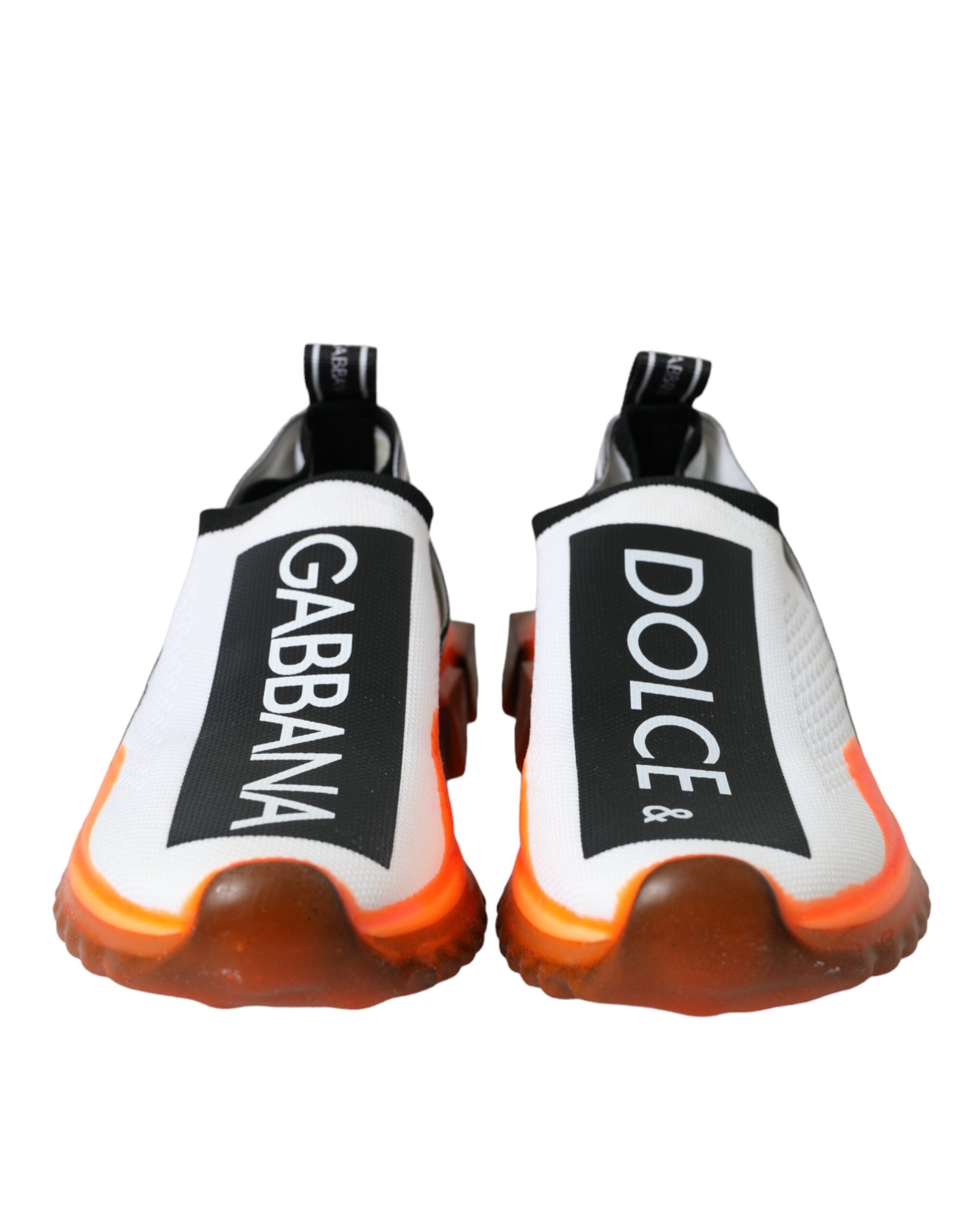 Dolce &amp; Gabbana Sorrento Slip-On Sneakers in Schwarz/Weiß/Orange