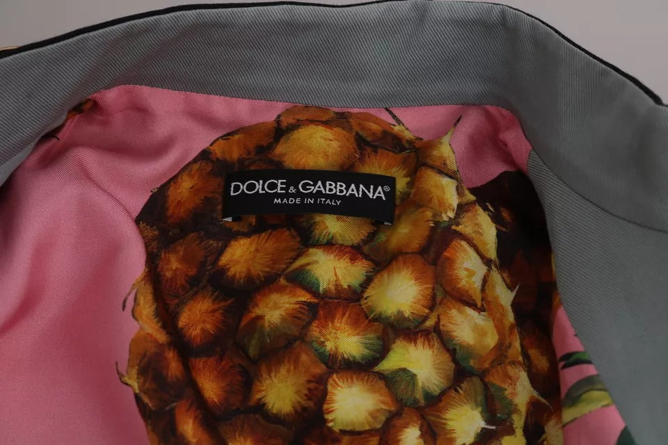Jachetă Dolce &amp; Gabbana din bumbac cu nasturi albaștri și cristale
