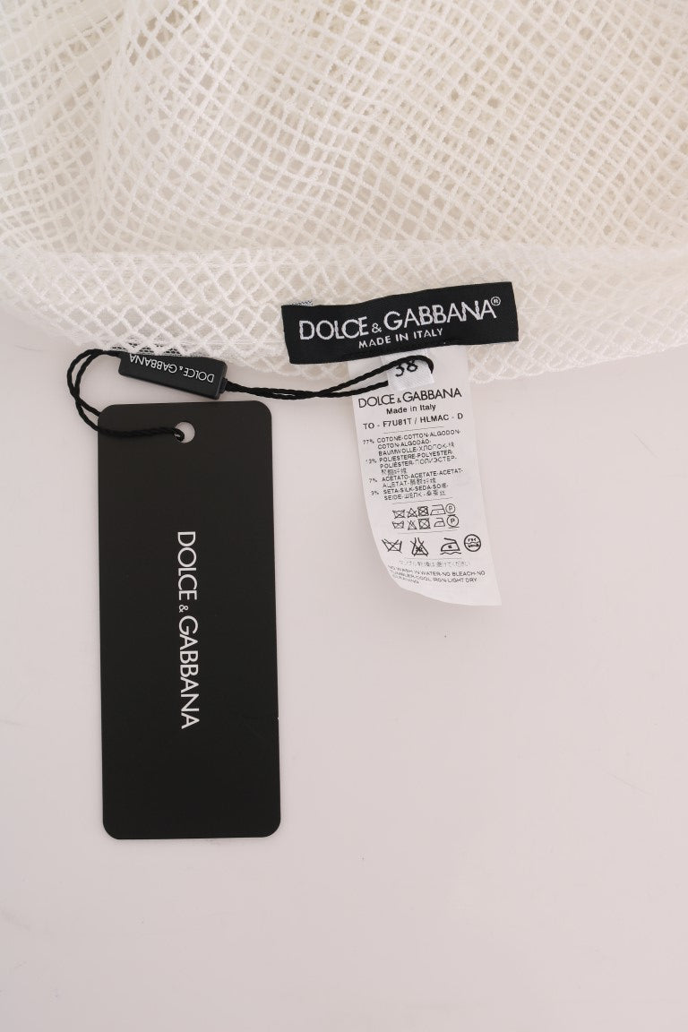 Dolce &amp; Gabbana Ärmelloses transparentes Netz-Tanktop