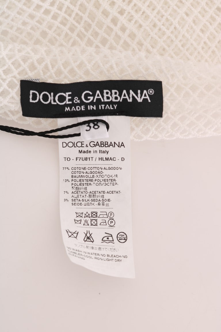 Dolce &amp; Gabbana Ärmelloses transparentes Netz-Tanktop