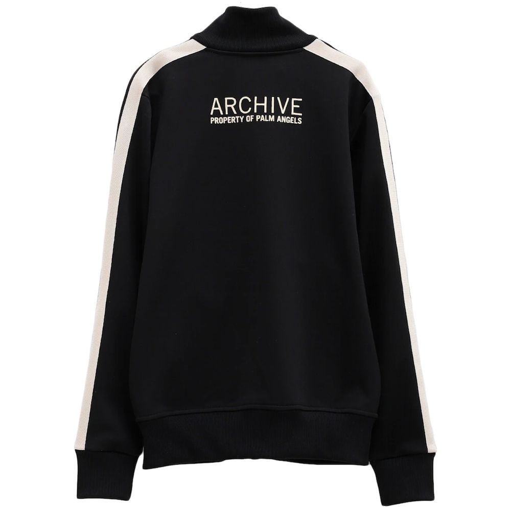 Pulover Moncler x Palm Angels negru din poliester