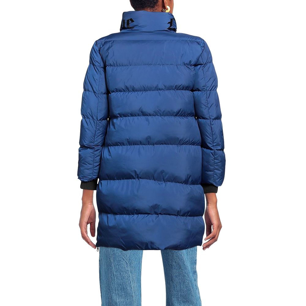 Love Moschino – Schicke, lange Daunenjacke mit Logodetail