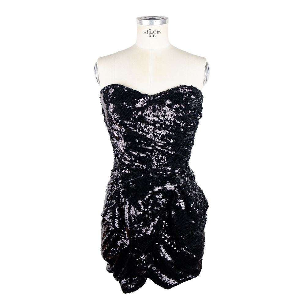 Rochie Elisabetta Franchi neagră din poliamidă pentru femei
