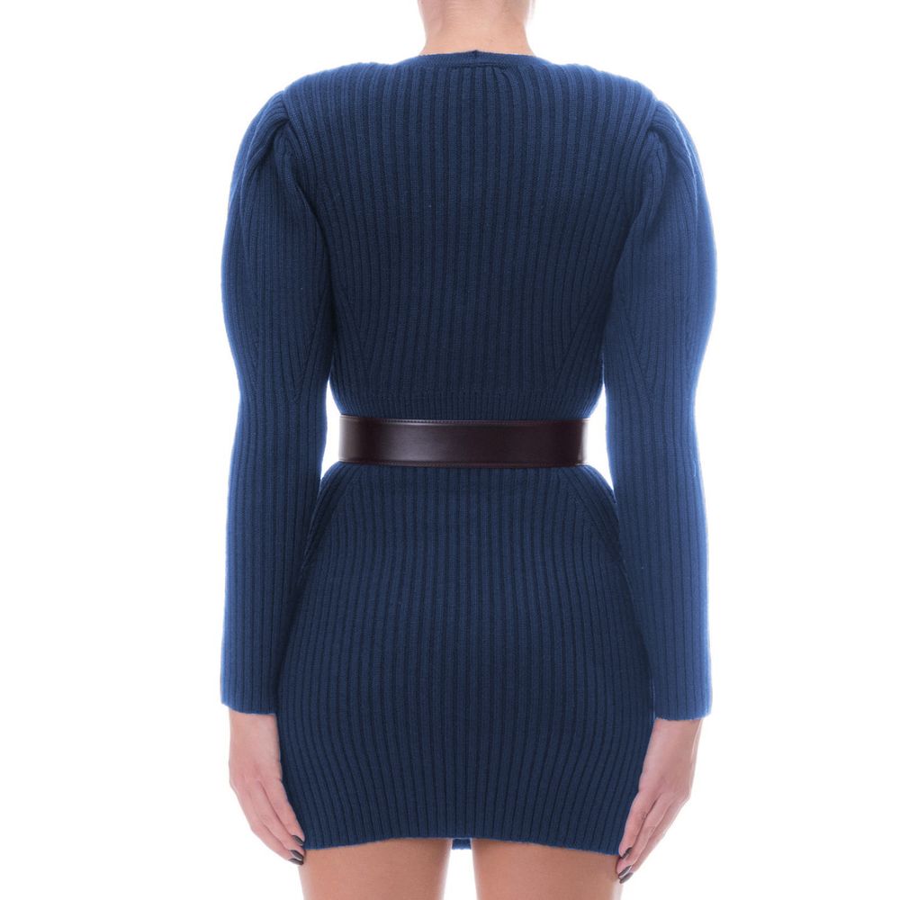 Rochie Femei Lână Albastră Elisabetta Franchi