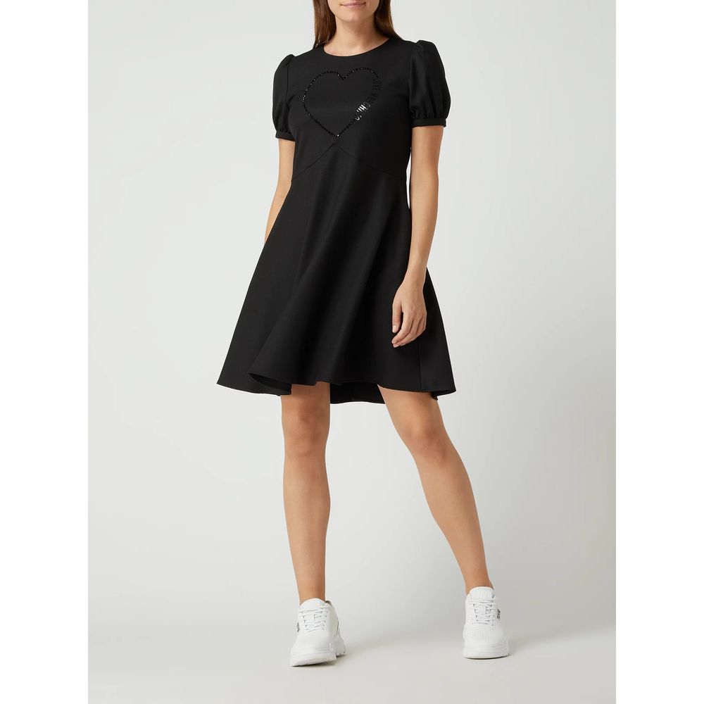 Rochie de damă Love Moschino neagră din poliester