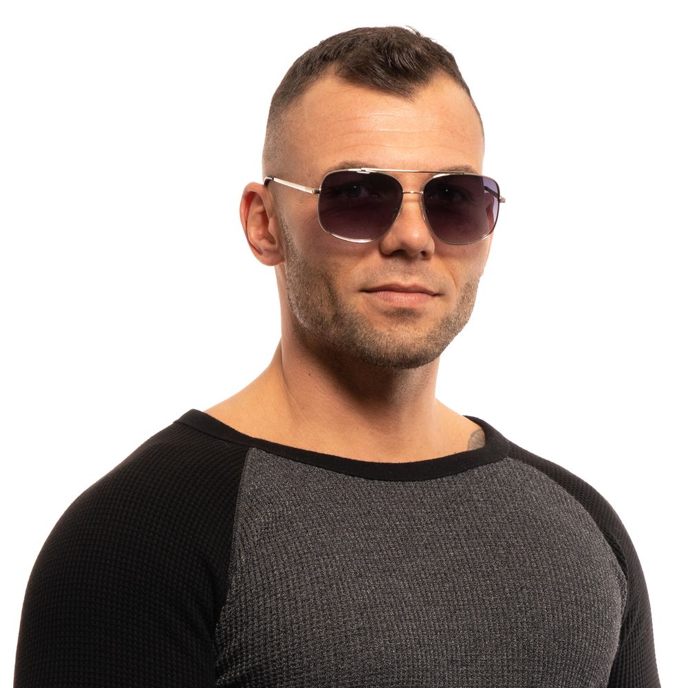 Ochelari de soare Guess argintii pentru bărbați