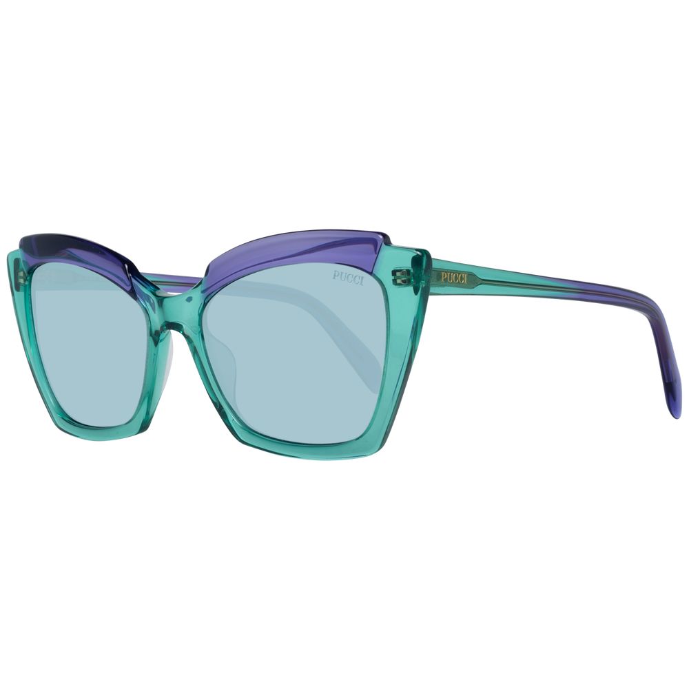 Ochelari de soare Emilio Pucci verzi pentru femei