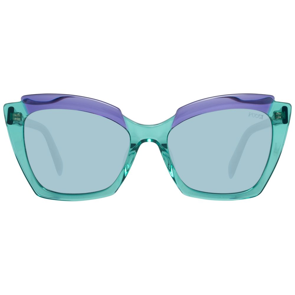 Ochelari de soare Emilio Pucci verzi pentru femei