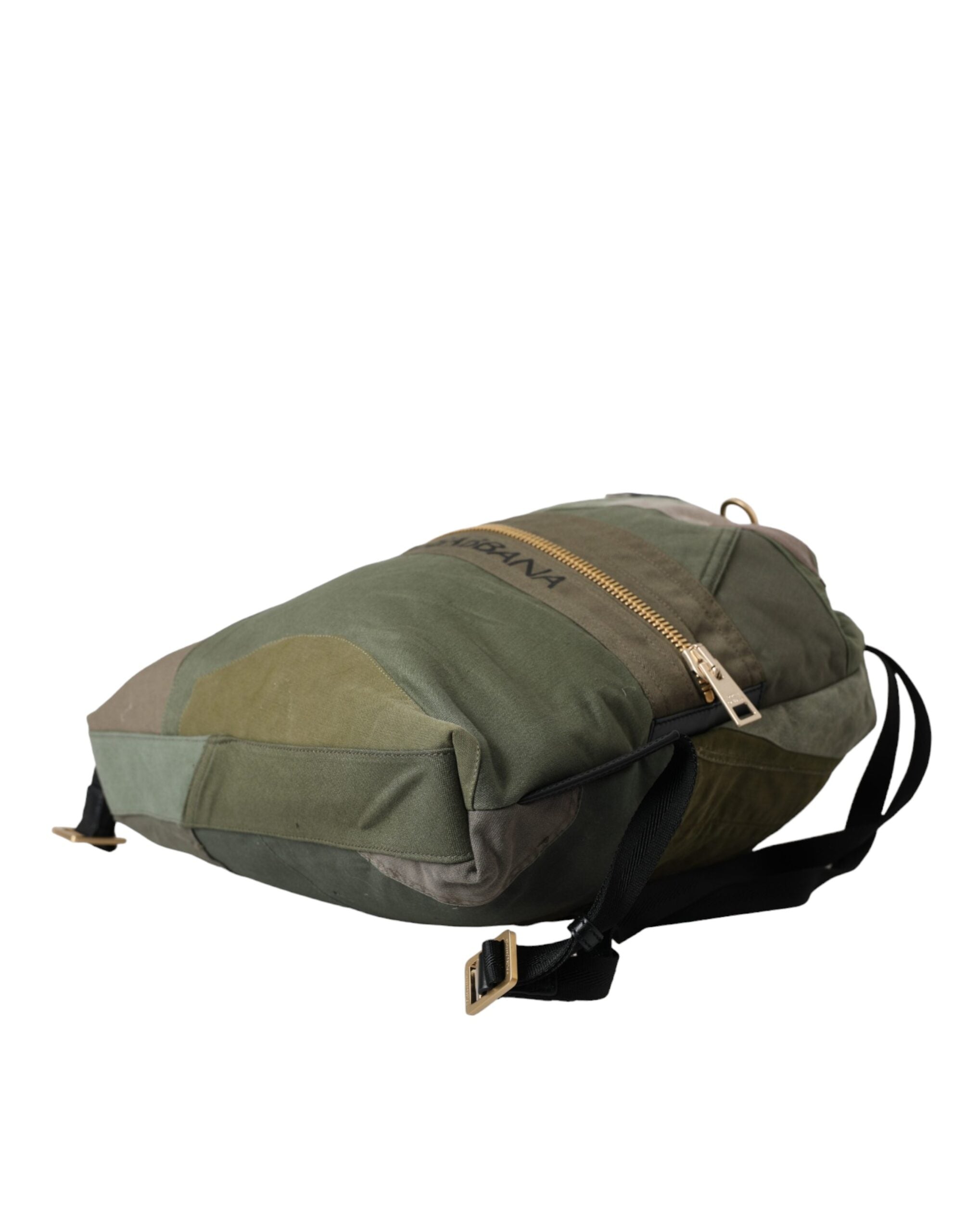 Rucsac Dolce &amp; Gabbana Verde Militar cu imprimeu patchwork