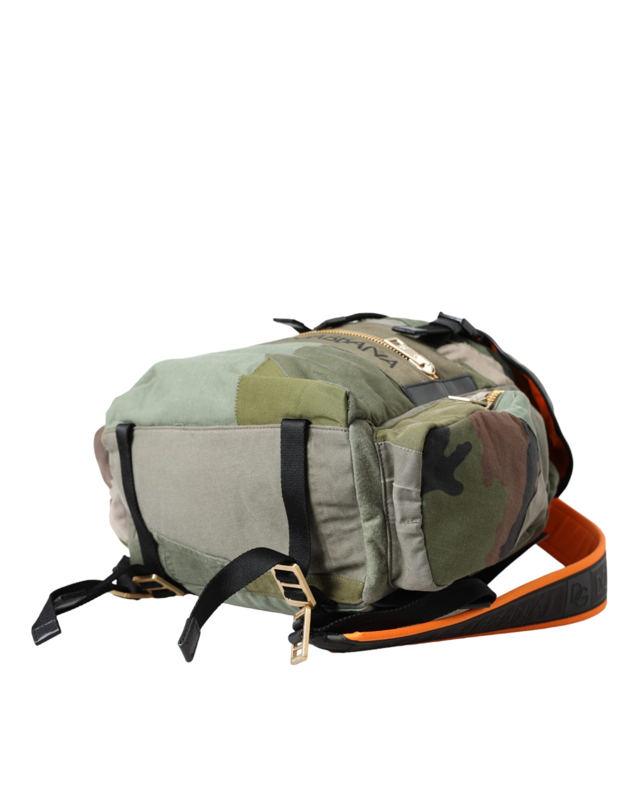 Rucsac Dolce &amp; Gabbana Verde Militar cu imprimeu patchwork