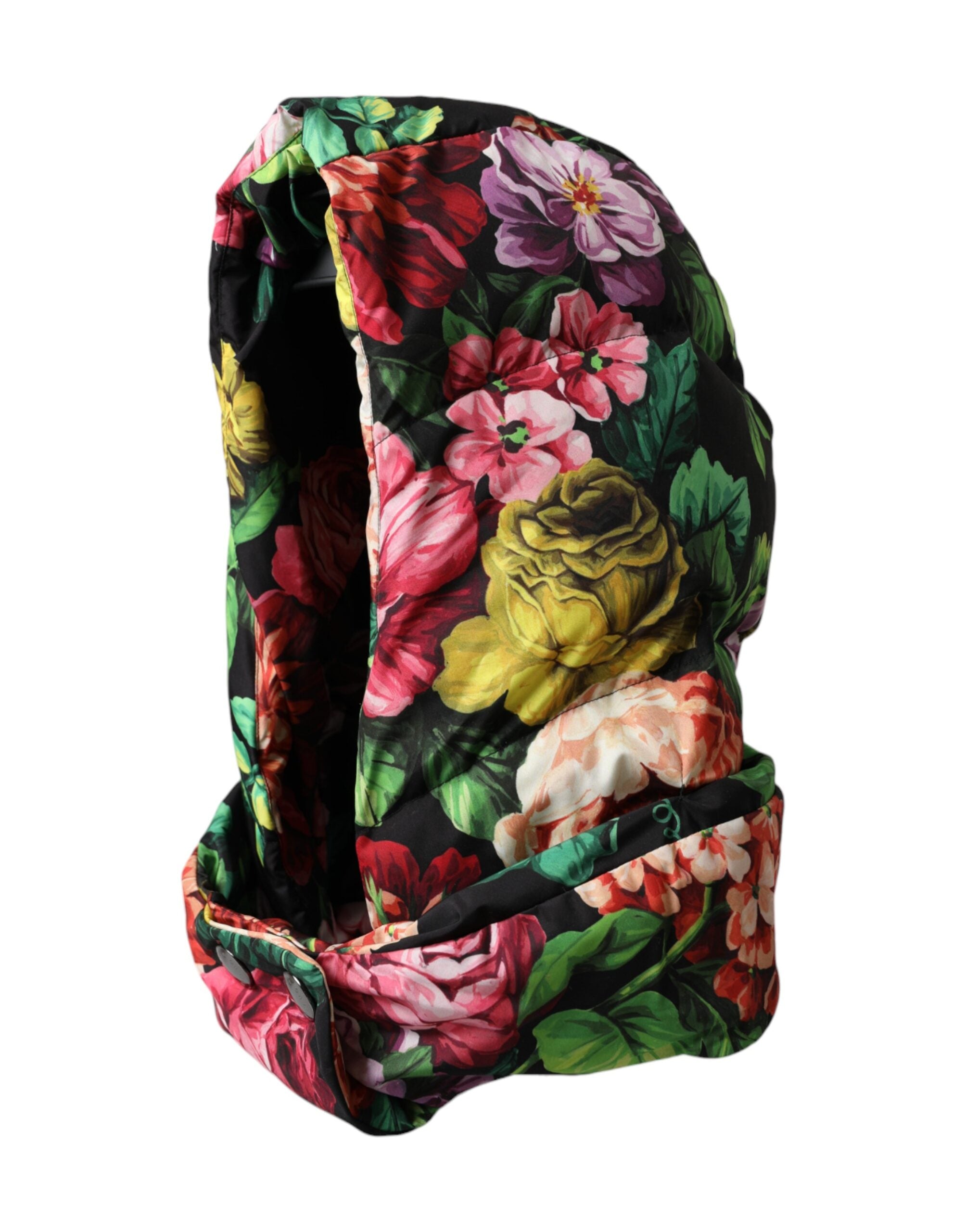 Pălărie Dolce &amp; Gabbana cu imprimeu floral multicolor și înfășurare pe tot capul