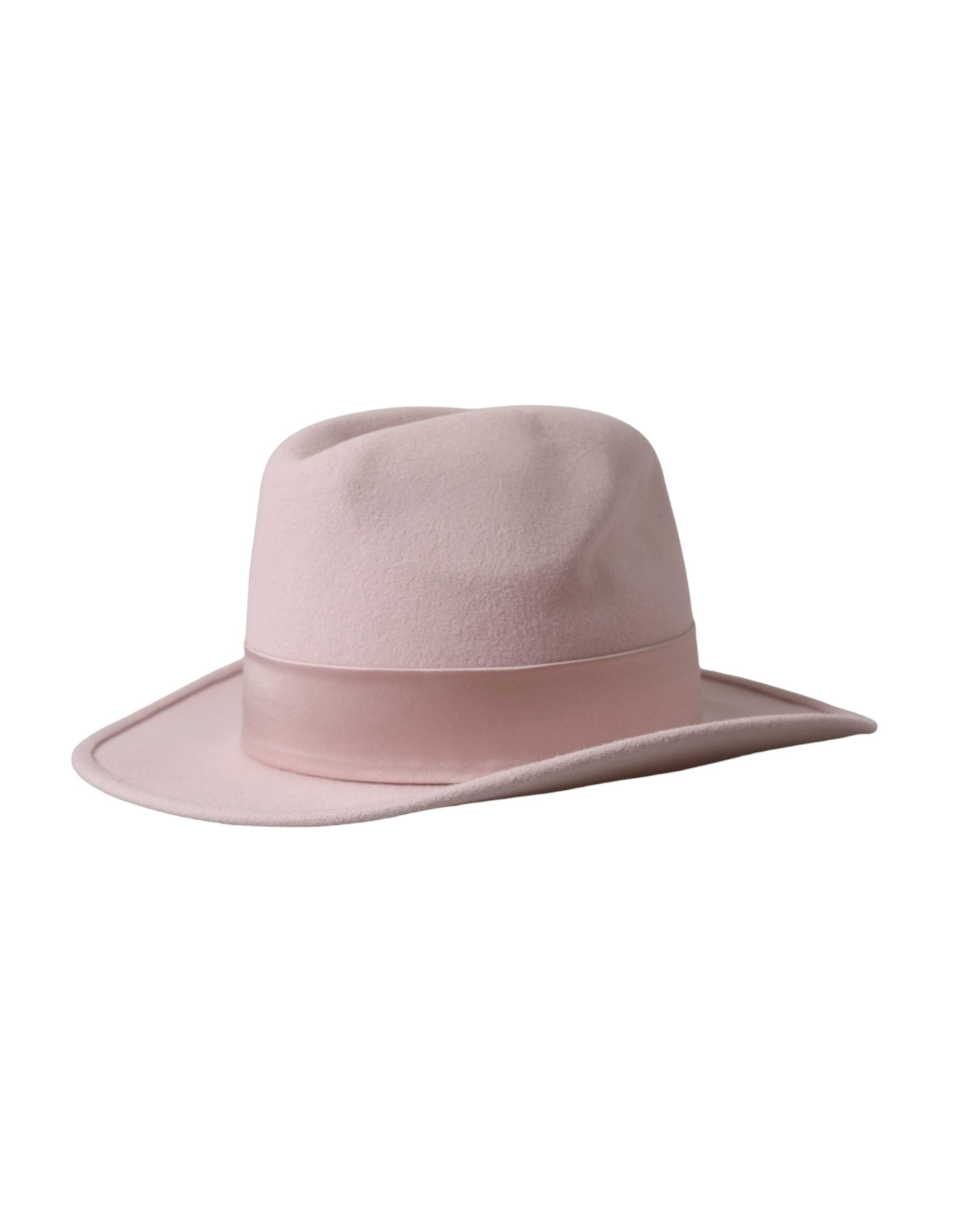 Pălărie Dolce &amp; Gabbana Fedora Trilby roz cu model iepure pentru femei