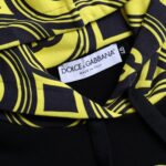 Dolce &amp; Gabbana – Schwarzes Baumwoll-Kapuzensweatshirt mit Logo