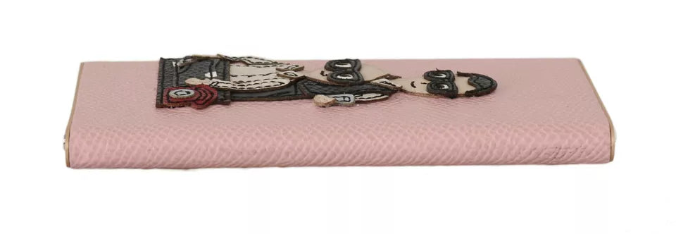 Dolce &amp; Gabbana Schicke Powerbank aus rosa Leder