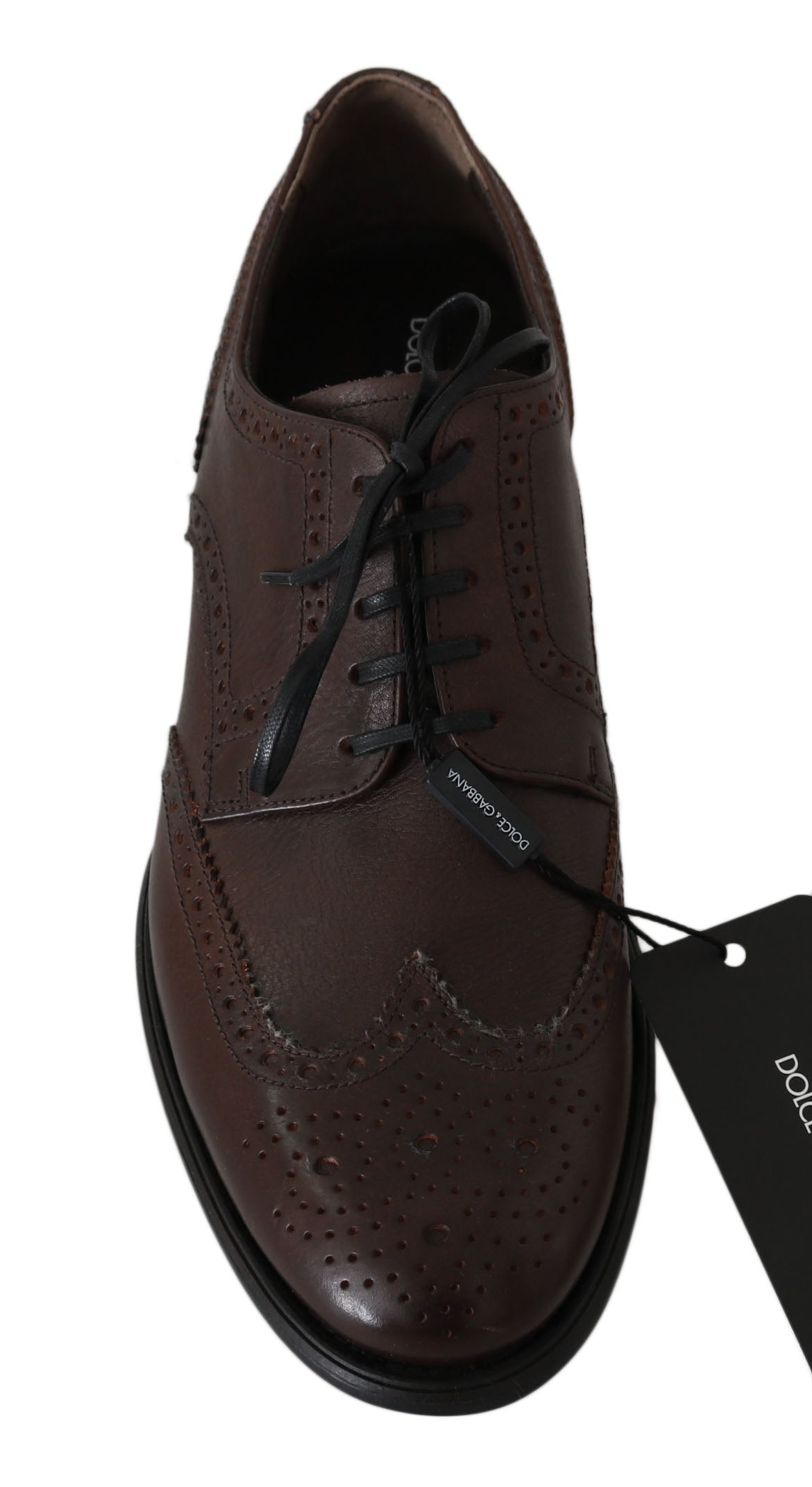 Dolce &amp; Gabbana Pantofi Derby Eleganți din Piele Maro