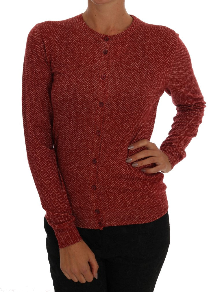 Roter Woll-Cardigan von Dolce &amp; Gabbana