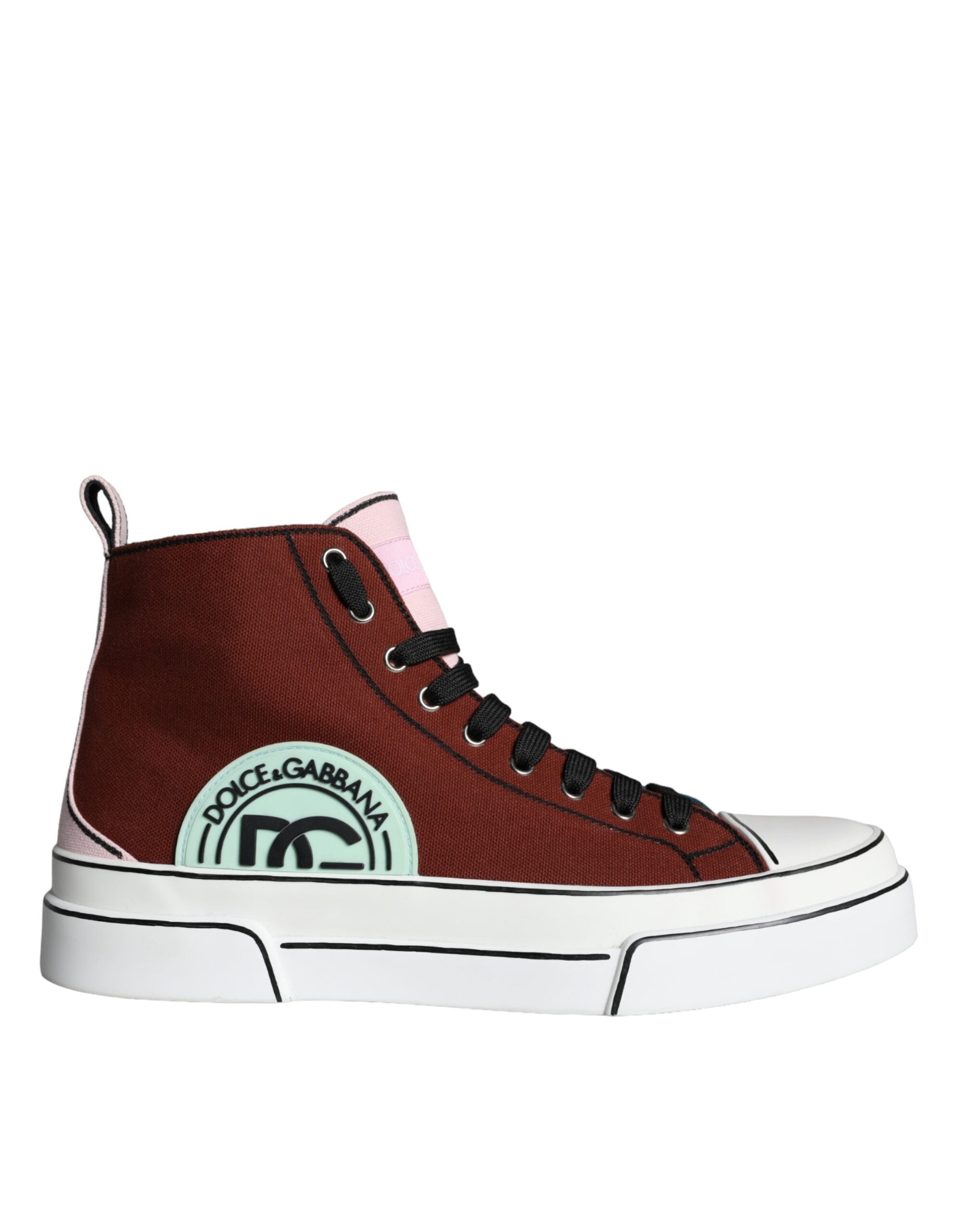 Dolce &amp; Gabbana Mehrfarbige Patchwork-High-Top-Sneaker