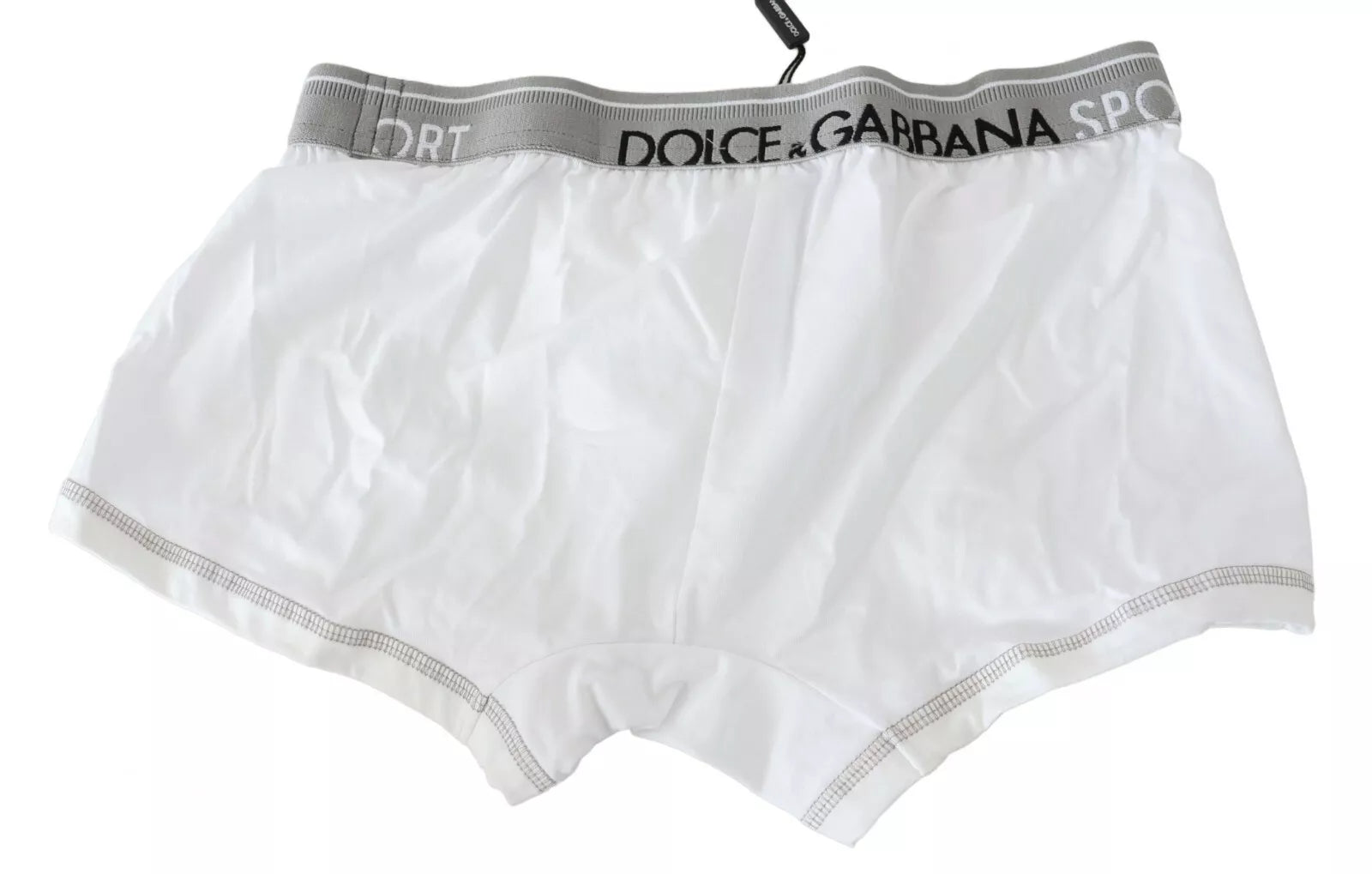 Dolce &amp; Gabbana – Boxershorts aus Stretch-Baumwolle in normaler Größe in Weiß