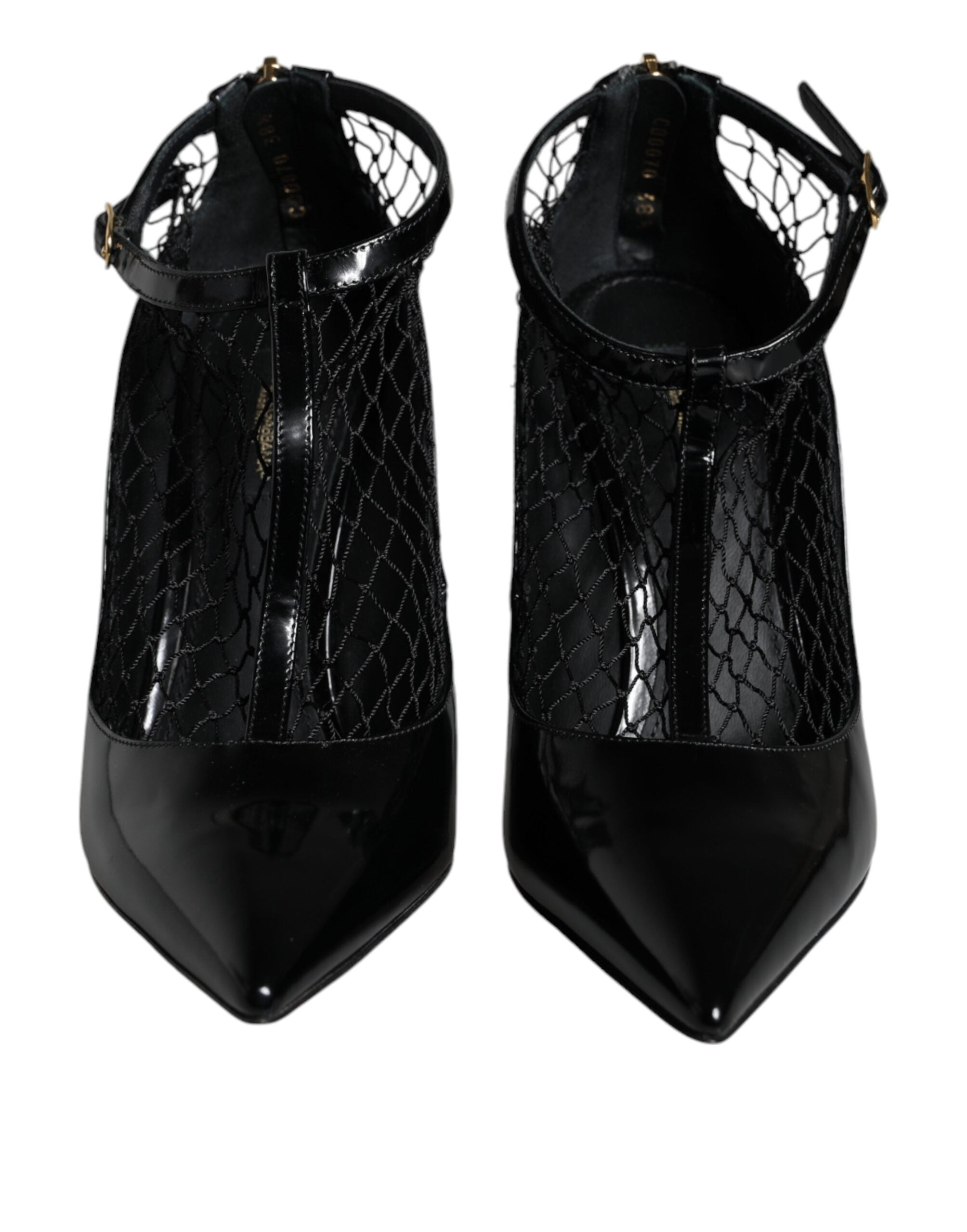 Dolce &amp; Gabbana Schwarze Pumps aus Lackleder mit Absatz