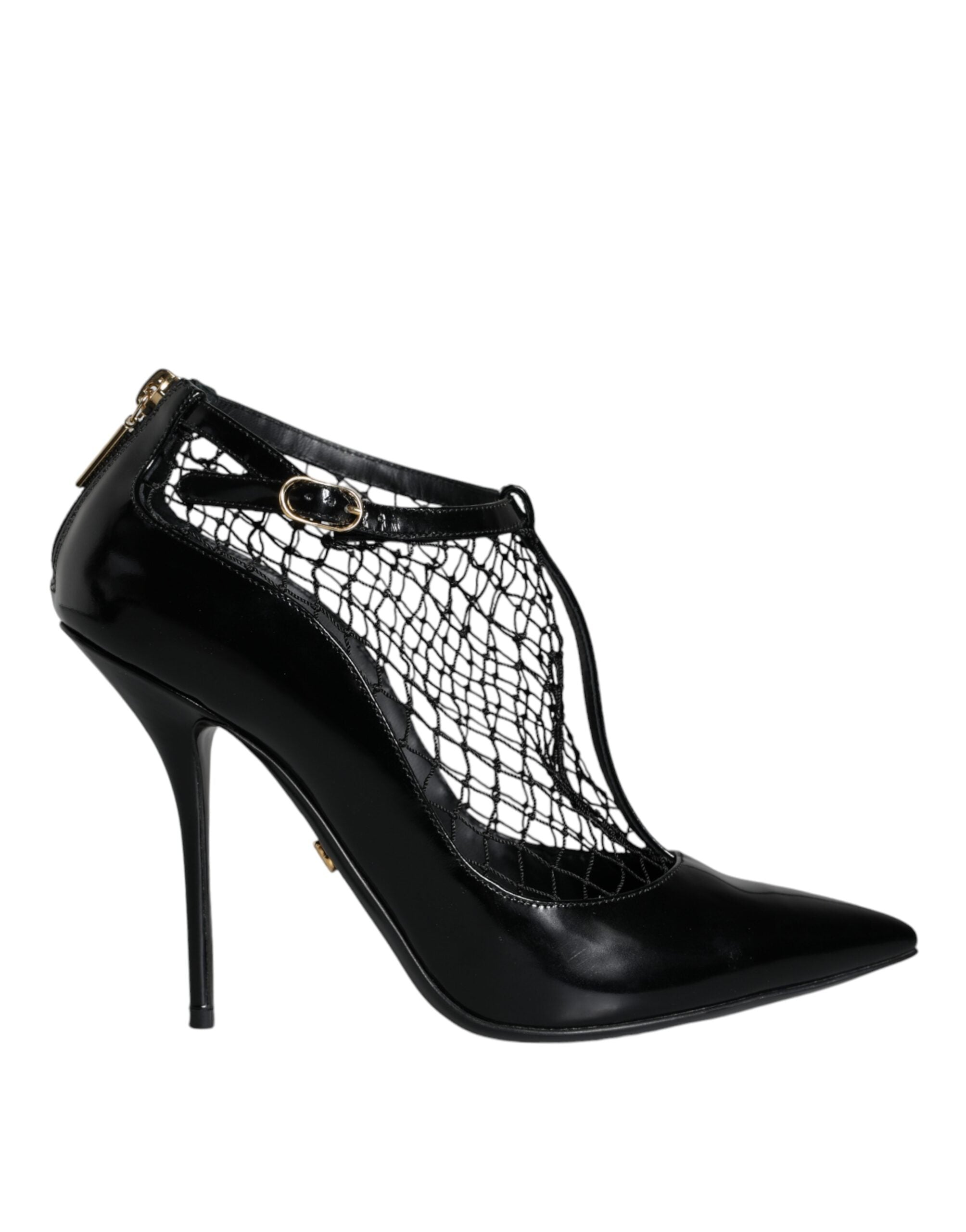 Dolce &amp; Gabbana Schwarze Pumps aus Lackleder mit Absatz