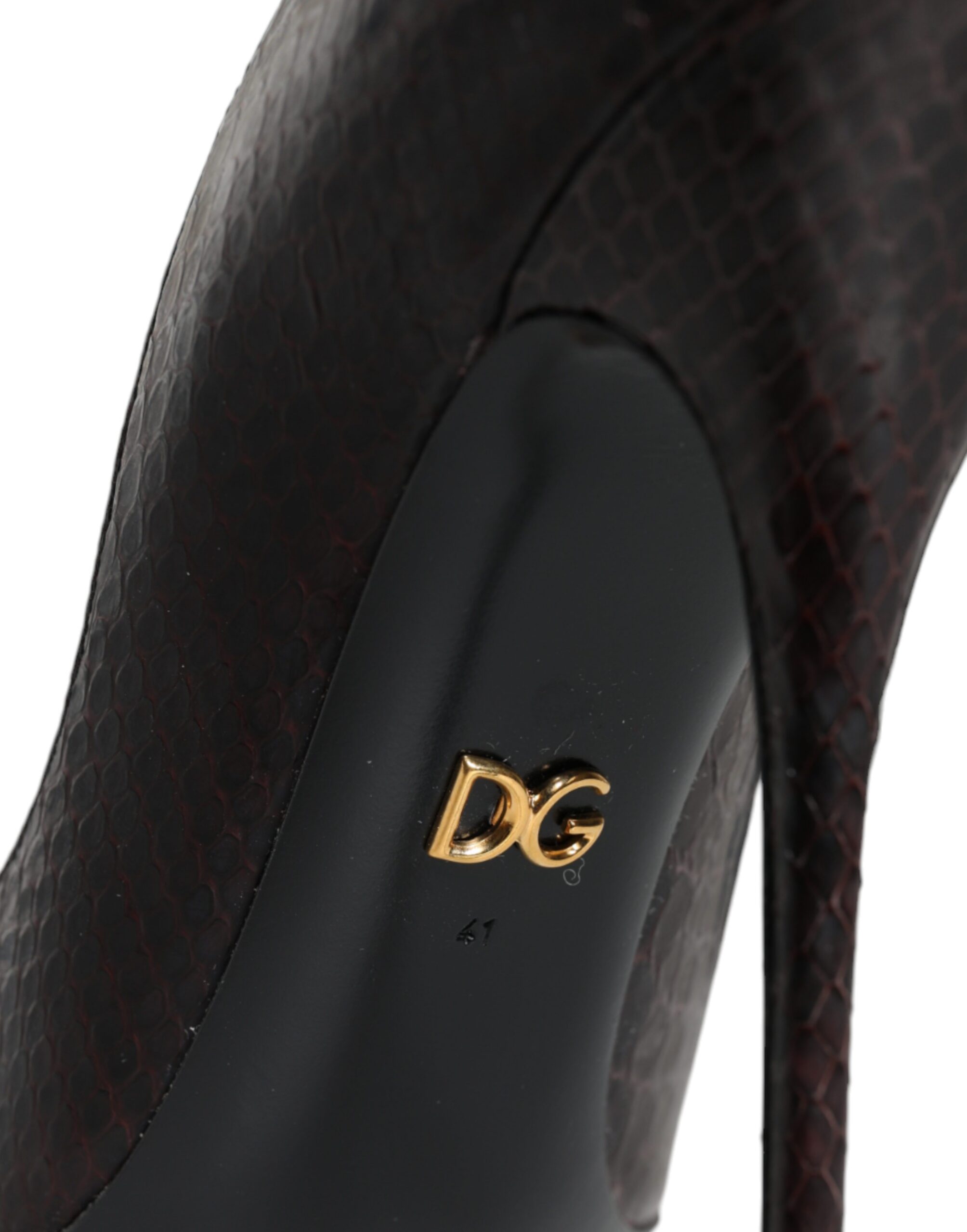 Dolce &amp; Gabbana Multicolor Exotische Leder Heels Pumps Schuhe