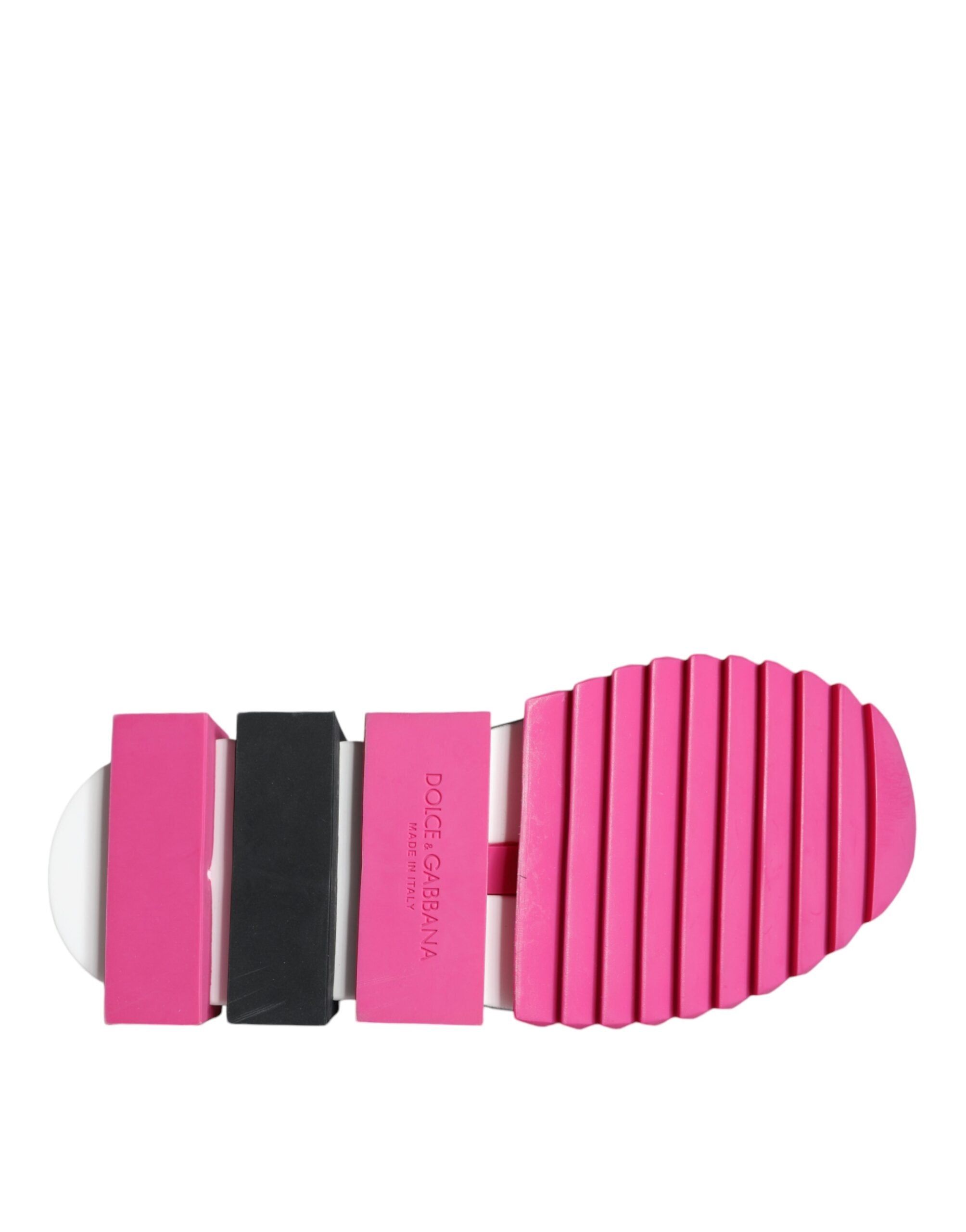 Dolce &amp; Gabbana Rosa Sorrento Kristalle Low Top Sneakers Schuhe