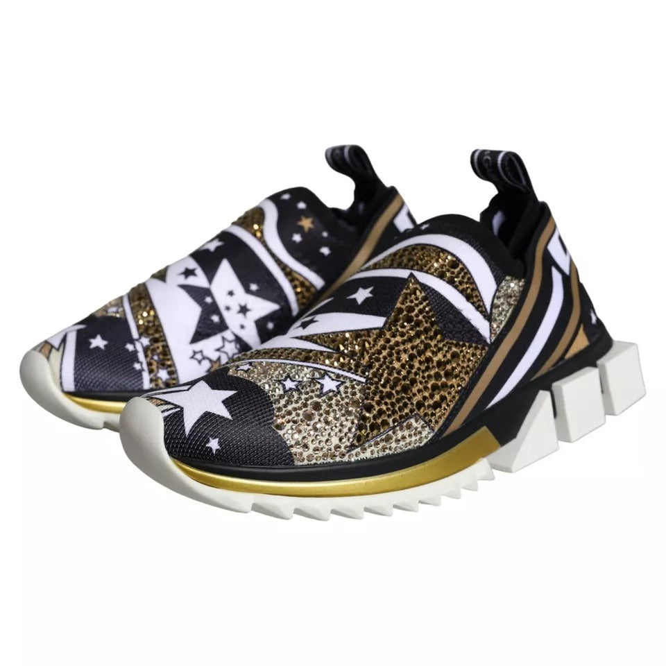 Dolce &amp; Gabbana – Sorrento-Sneakers mit mehrfarbigem Comet-Stern-Print