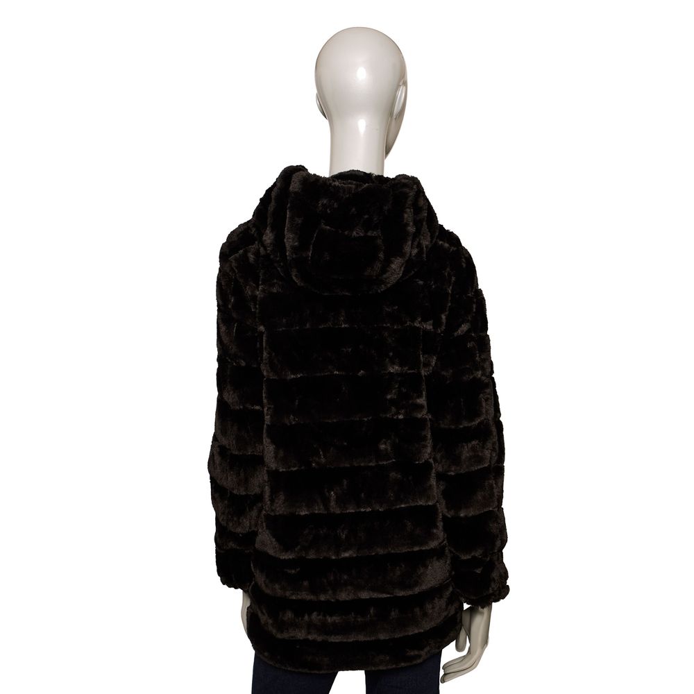 Baldinini Trend Schwarzer Polyester Damenmantel