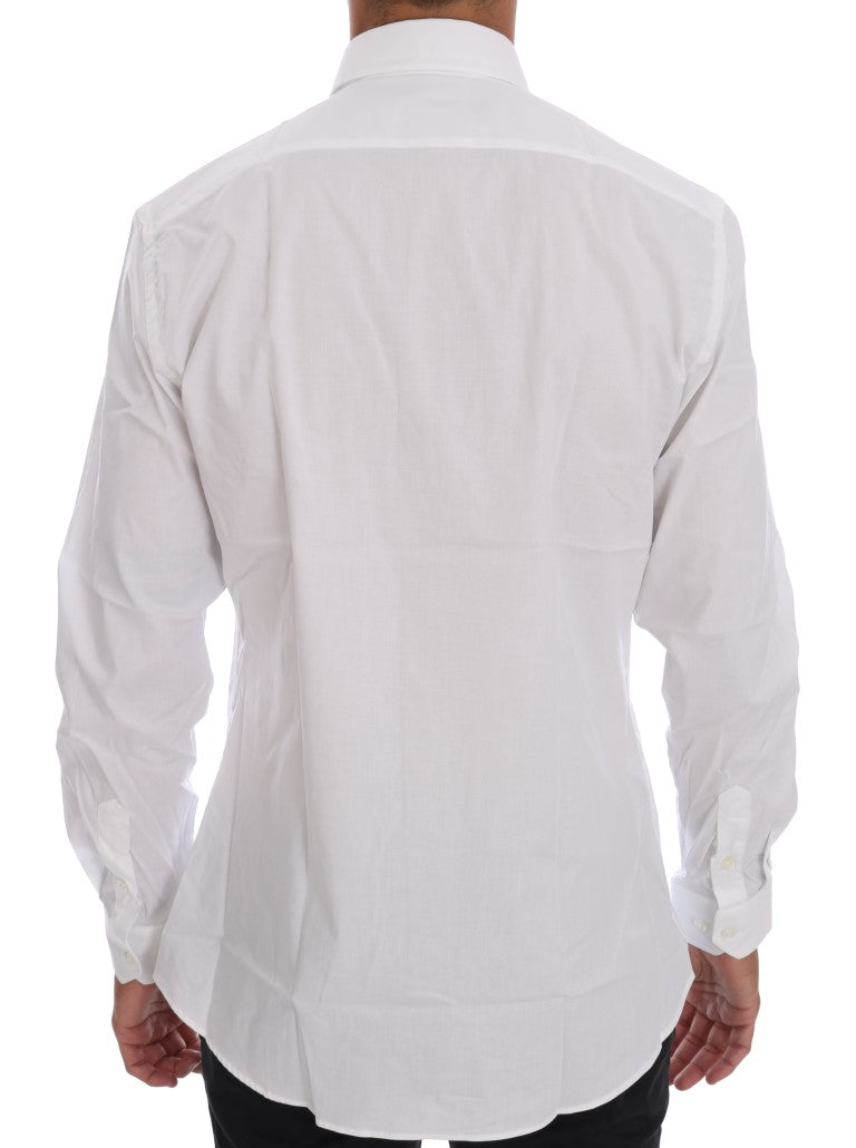 Moschino Elegantes weißes Slim-Fit-Baumwollhemd