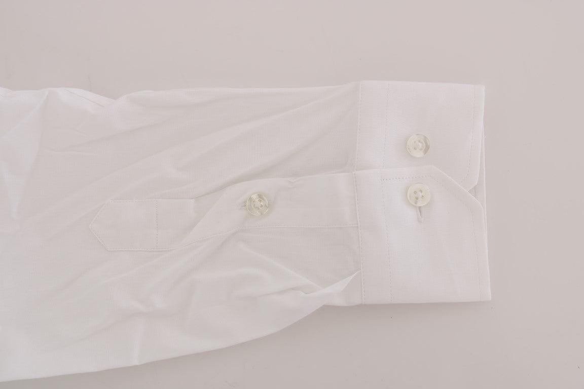 Moschino Elegantes weißes Slim-Fit-Baumwollhemd