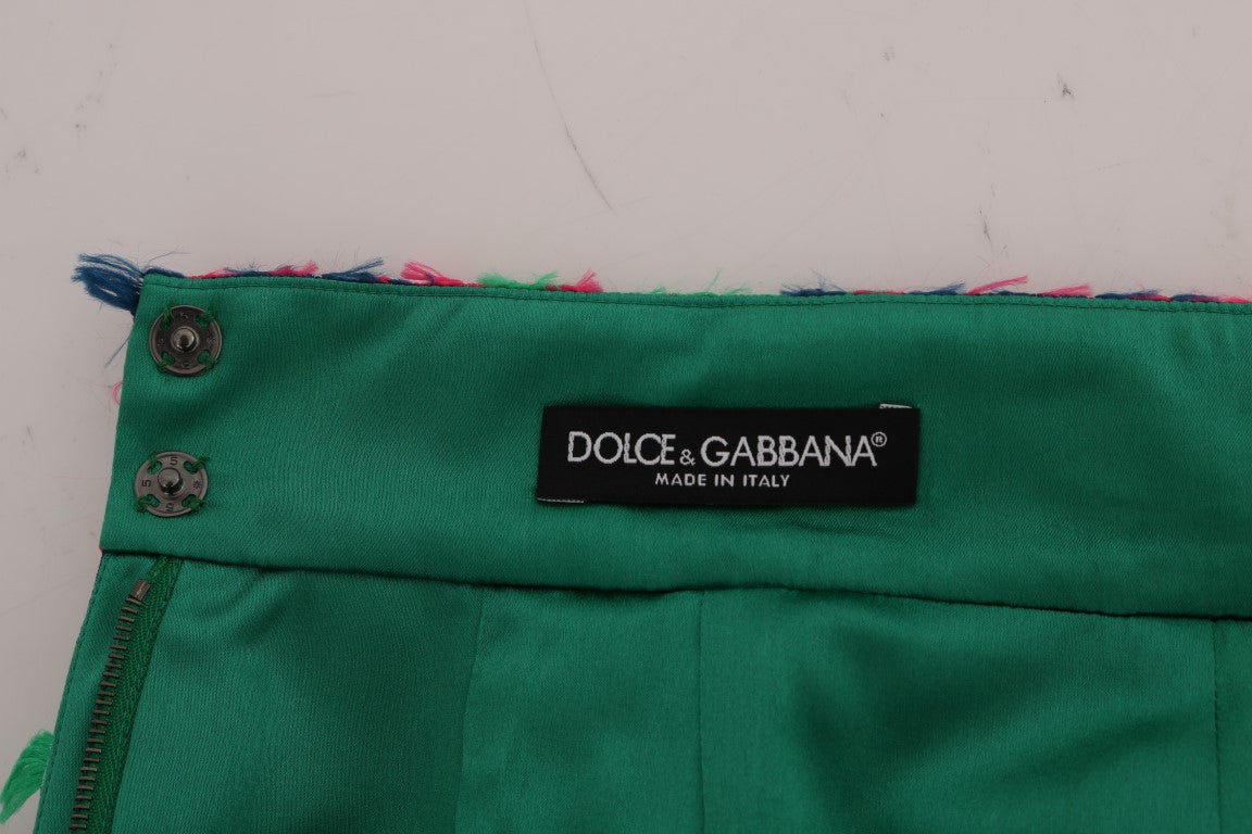 Dolce &amp; Gabbana Fustă creion elegantă din jacquard cu talie înaltă