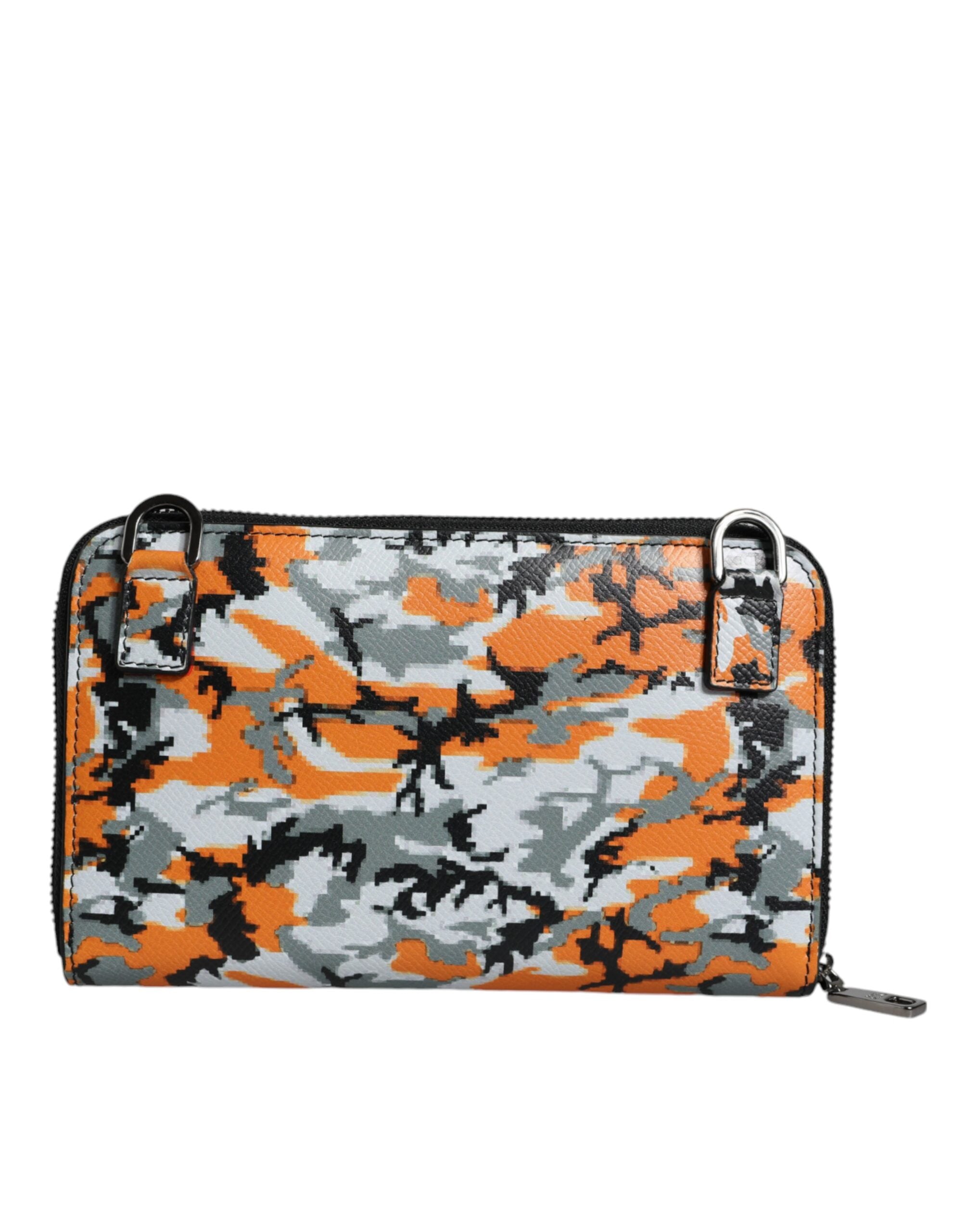 Dolce &amp; Gabbana Mehrfarbige Umhängetasche aus Camouflage-Leder