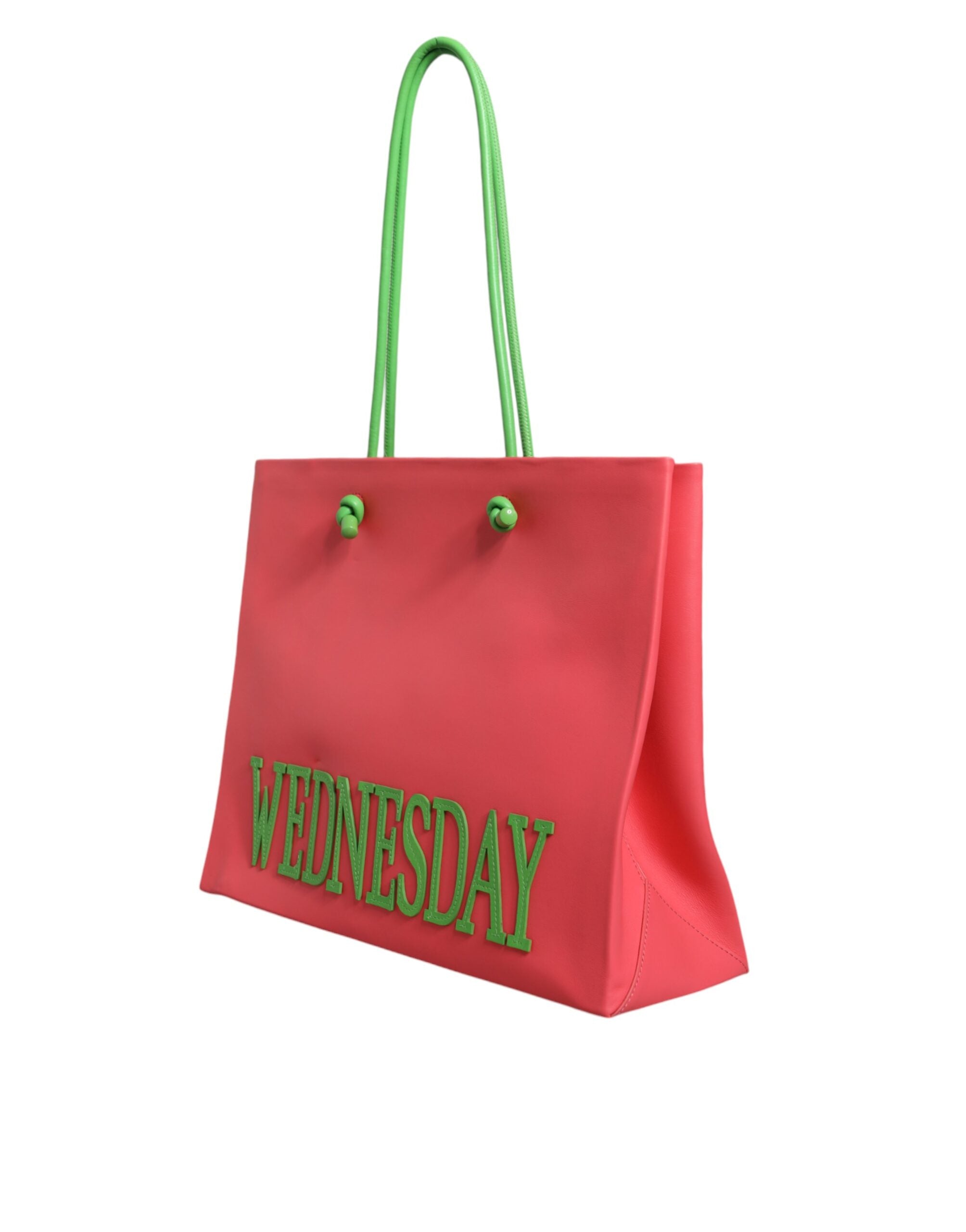 Geantă tote din piele roz Alberta Ferretti Weekend Wednesday Shopping Tote