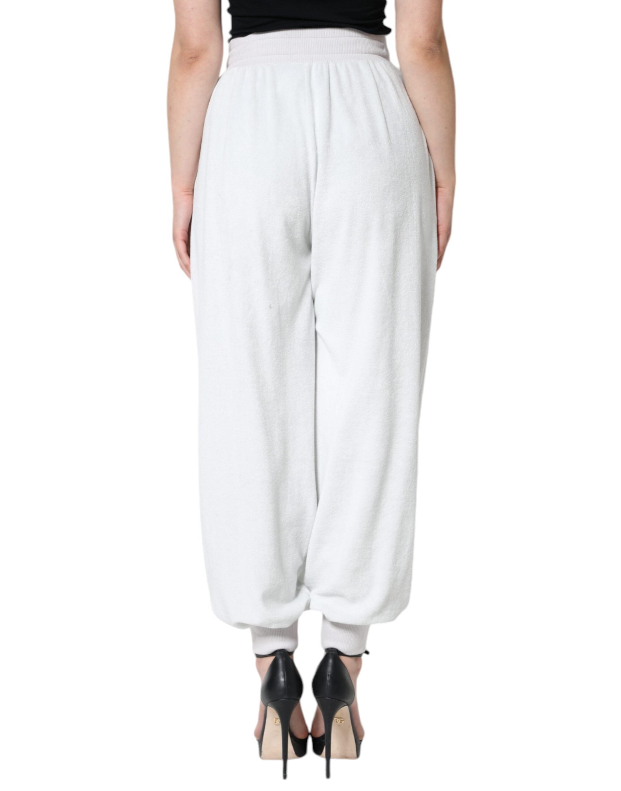 Dolce &amp; Gabbana – Weiße Jogginghose aus Nylon