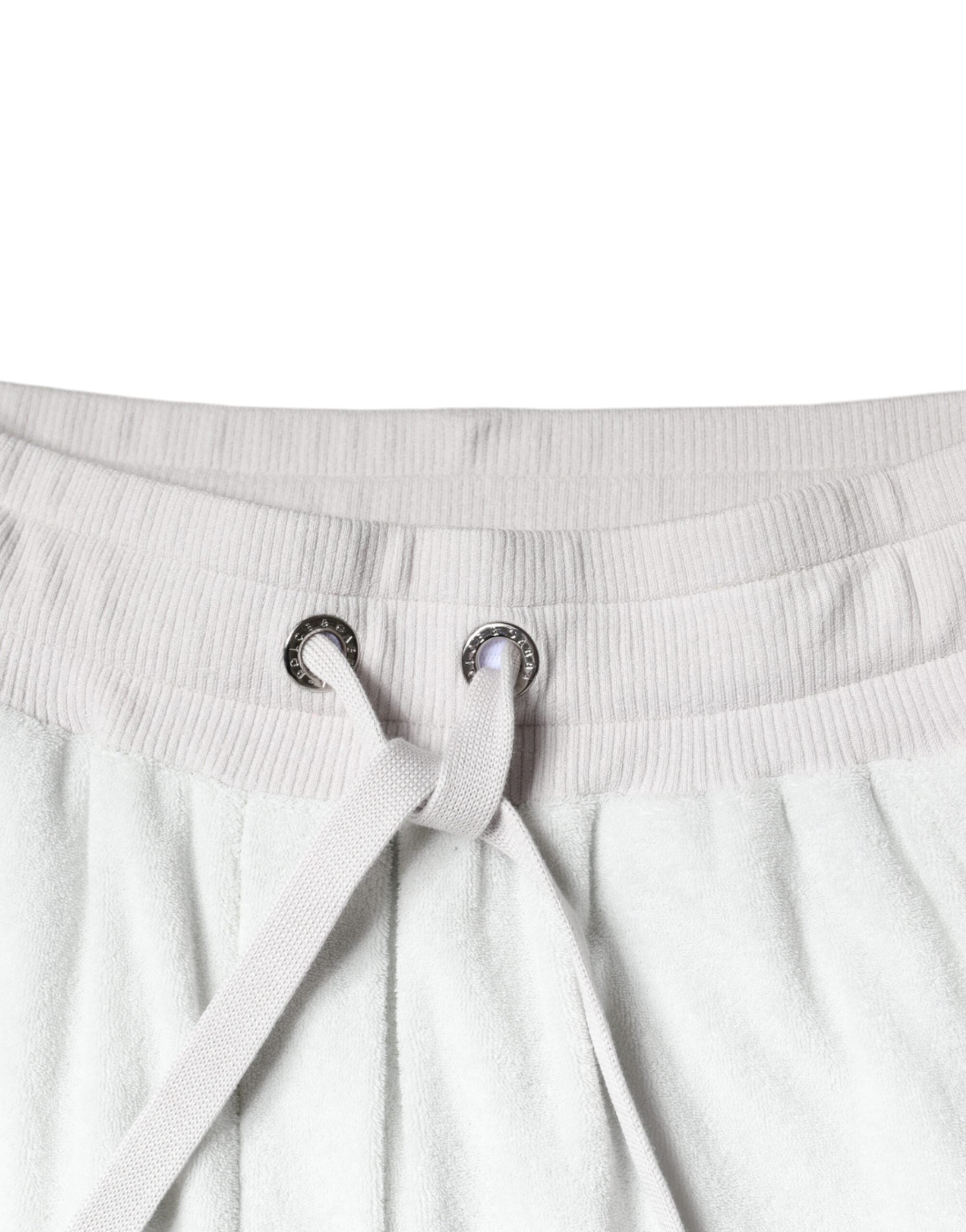 Dolce &amp; Gabbana – Weiße Jogginghose aus Nylon