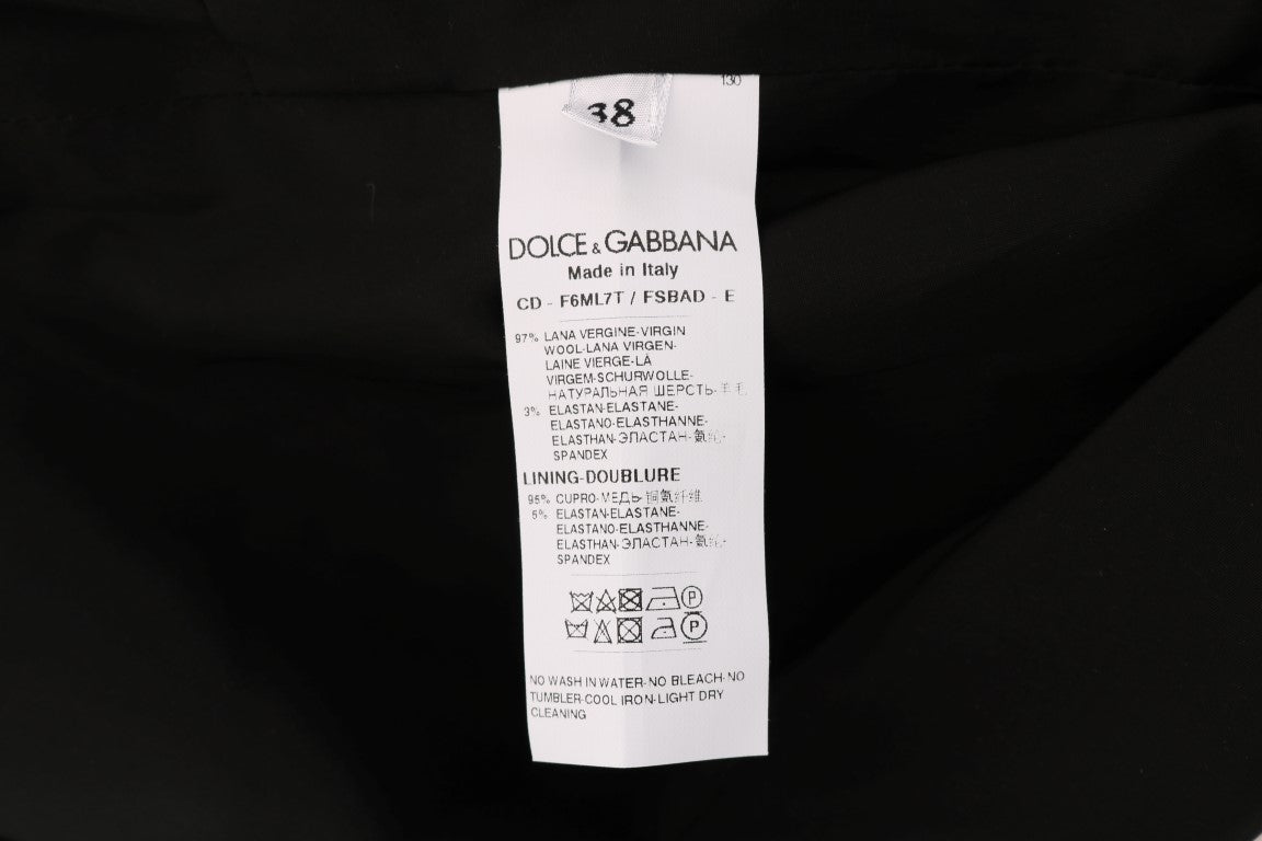 Dolce &amp; Gabbana Elegantes Kleid aus Wollmischung mit Punkten