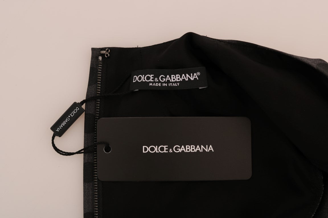 Dolce &amp; Gabbana Elegantes Kleid aus Wollmischung mit Punkten