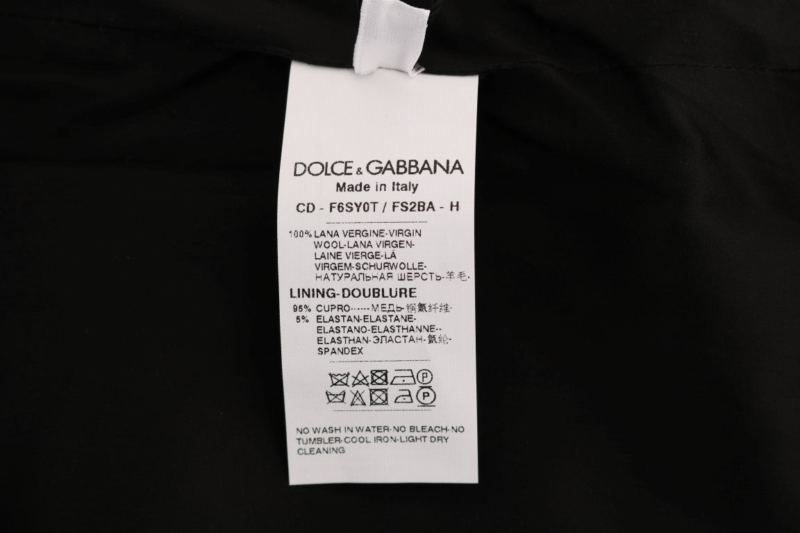 Dolce &amp; Gabbana Schickes ärmelloses Wollkleid mit Polka-Punkten