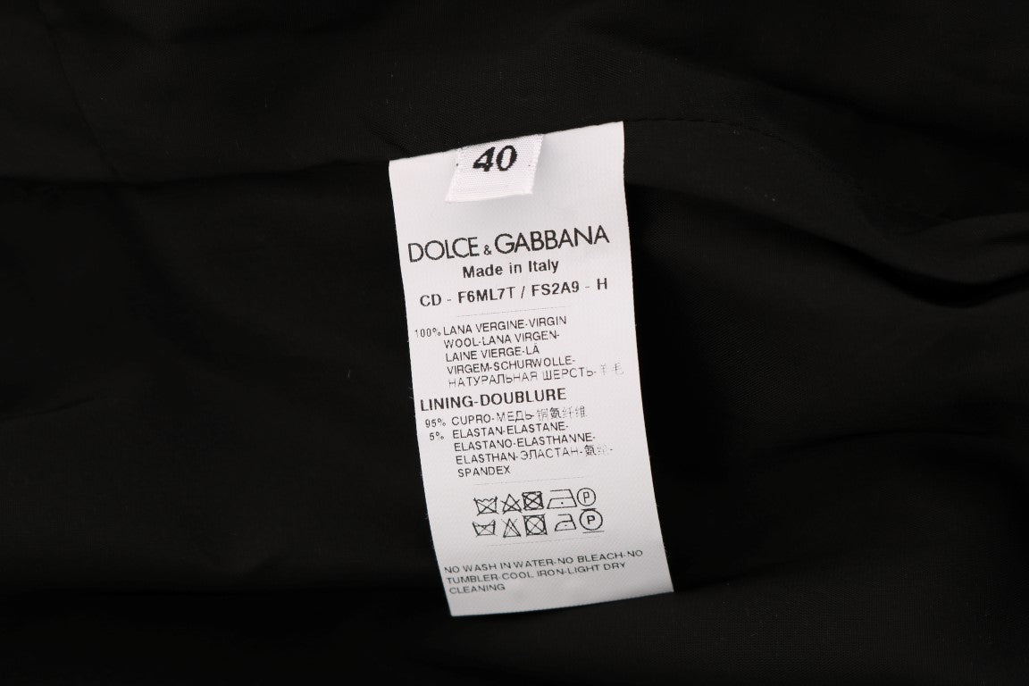 Dolce &amp; Gabbana Schickes gepunktetes Wollkleid