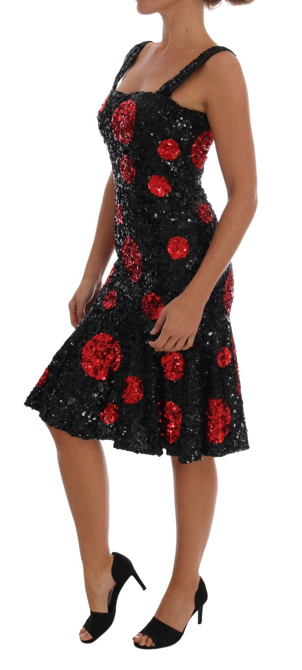 Dolce &amp; Gabbana Elegantes Etuikleid mit Polka-Punkten
