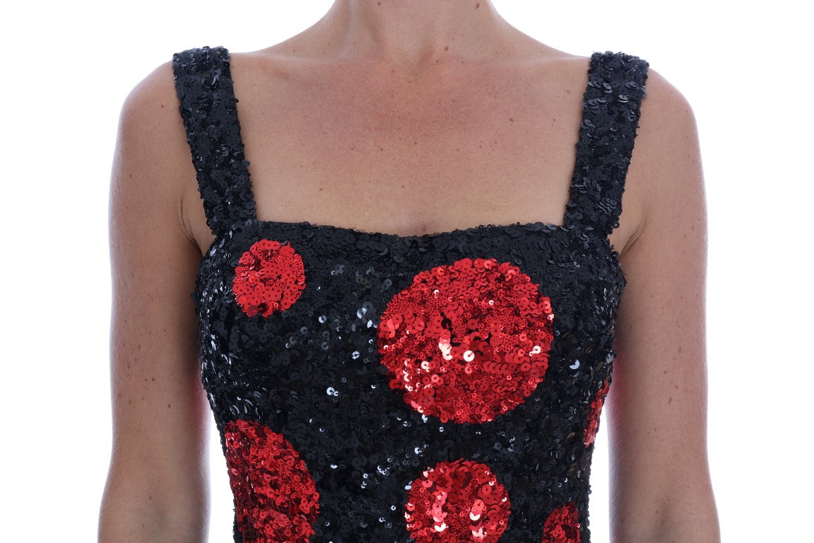 Dolce &amp; Gabbana Elegantes Etuikleid mit Polka-Punkten