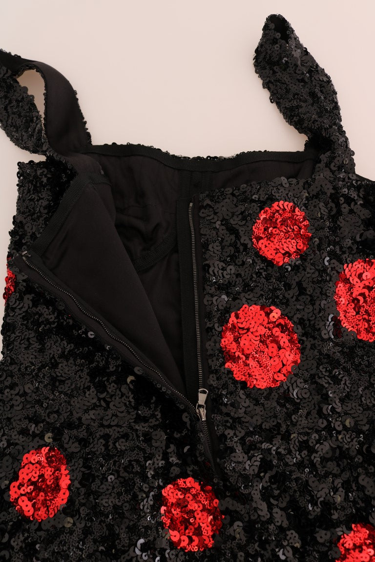 Dolce &amp; Gabbana Elegantes Etuikleid mit Polka-Punkten