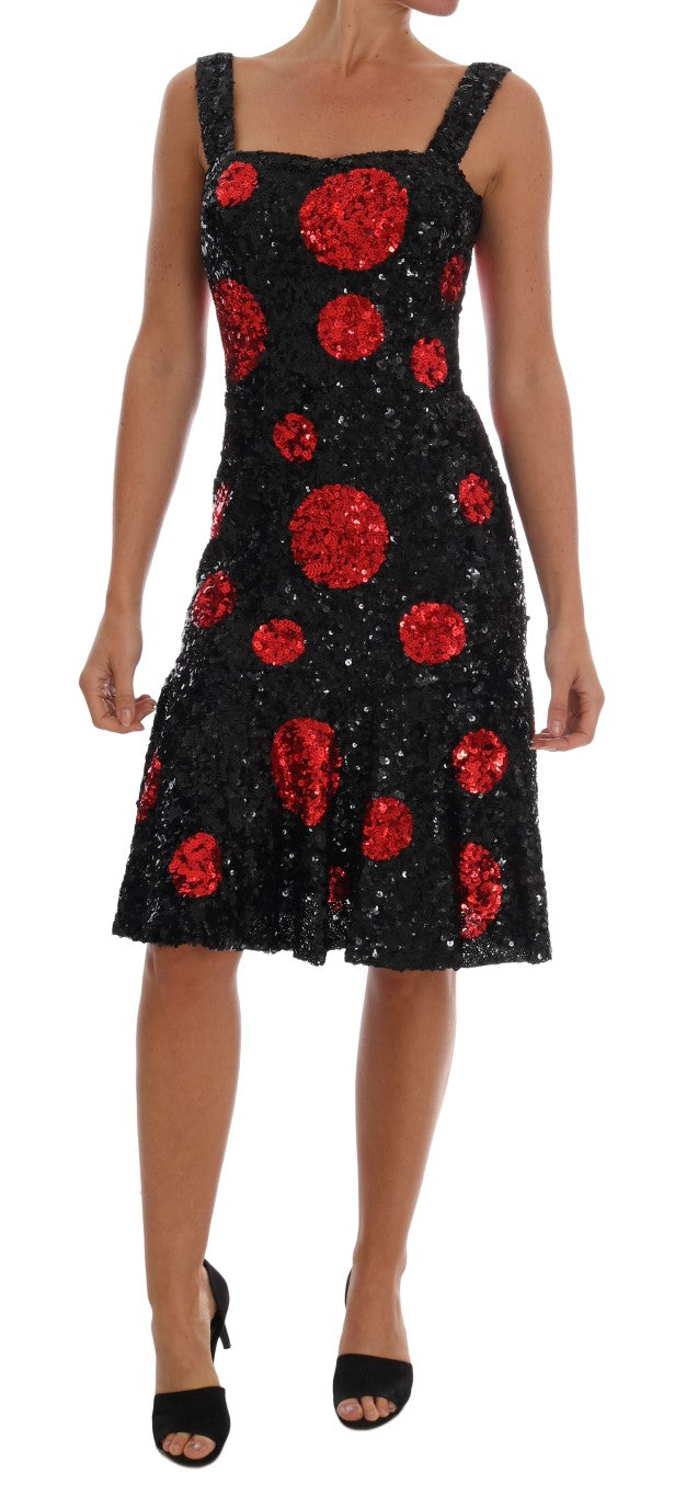 Dolce &amp; Gabbana Elegantes Etuikleid mit Polka-Punkten